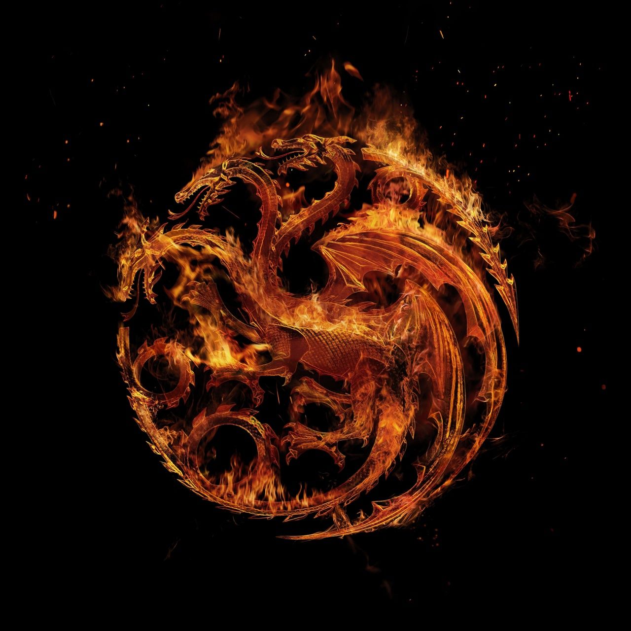 1280x1280 House of the Dragon Wallpaper 4K, 2022 Series, Fire and Blood