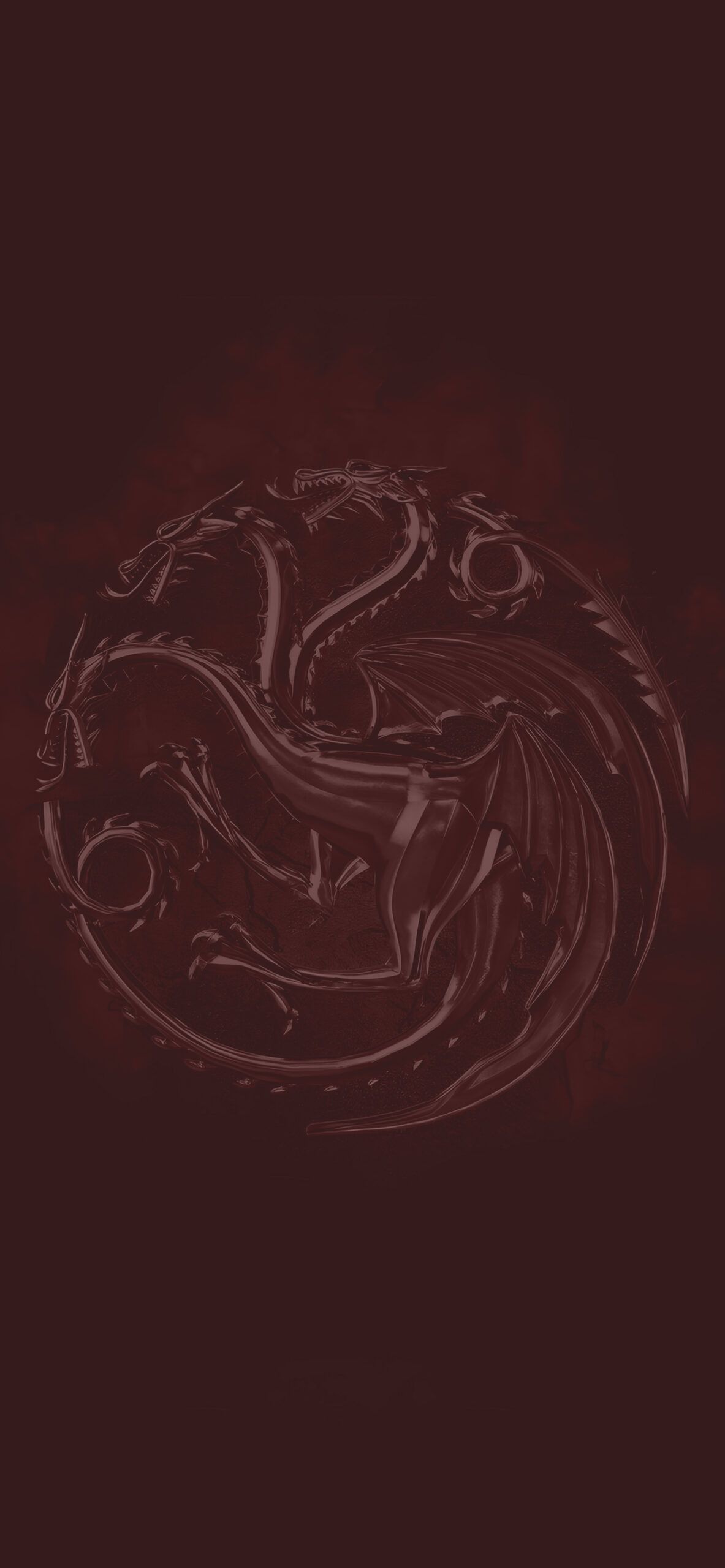 1183x2560 House of the Dragon Targaryen Sigil Wallpaper