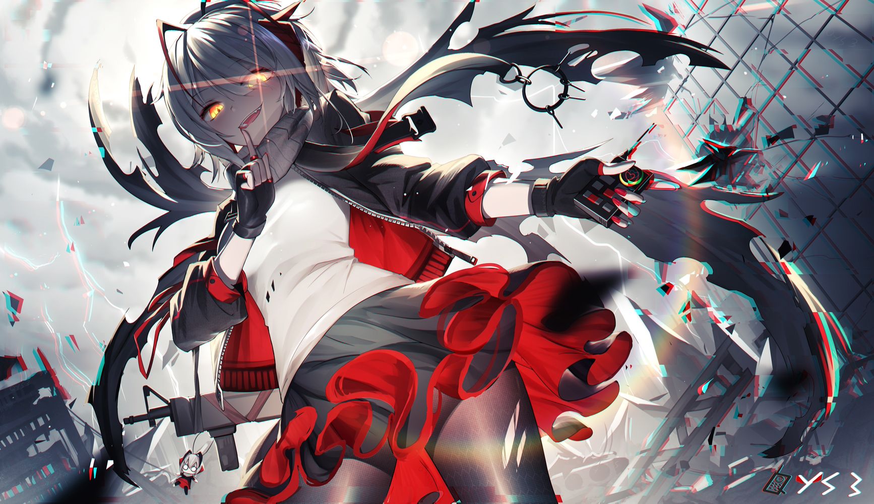 1734x1000 W (Arknights) Image by Qian Ye 2.S Anime Image Board