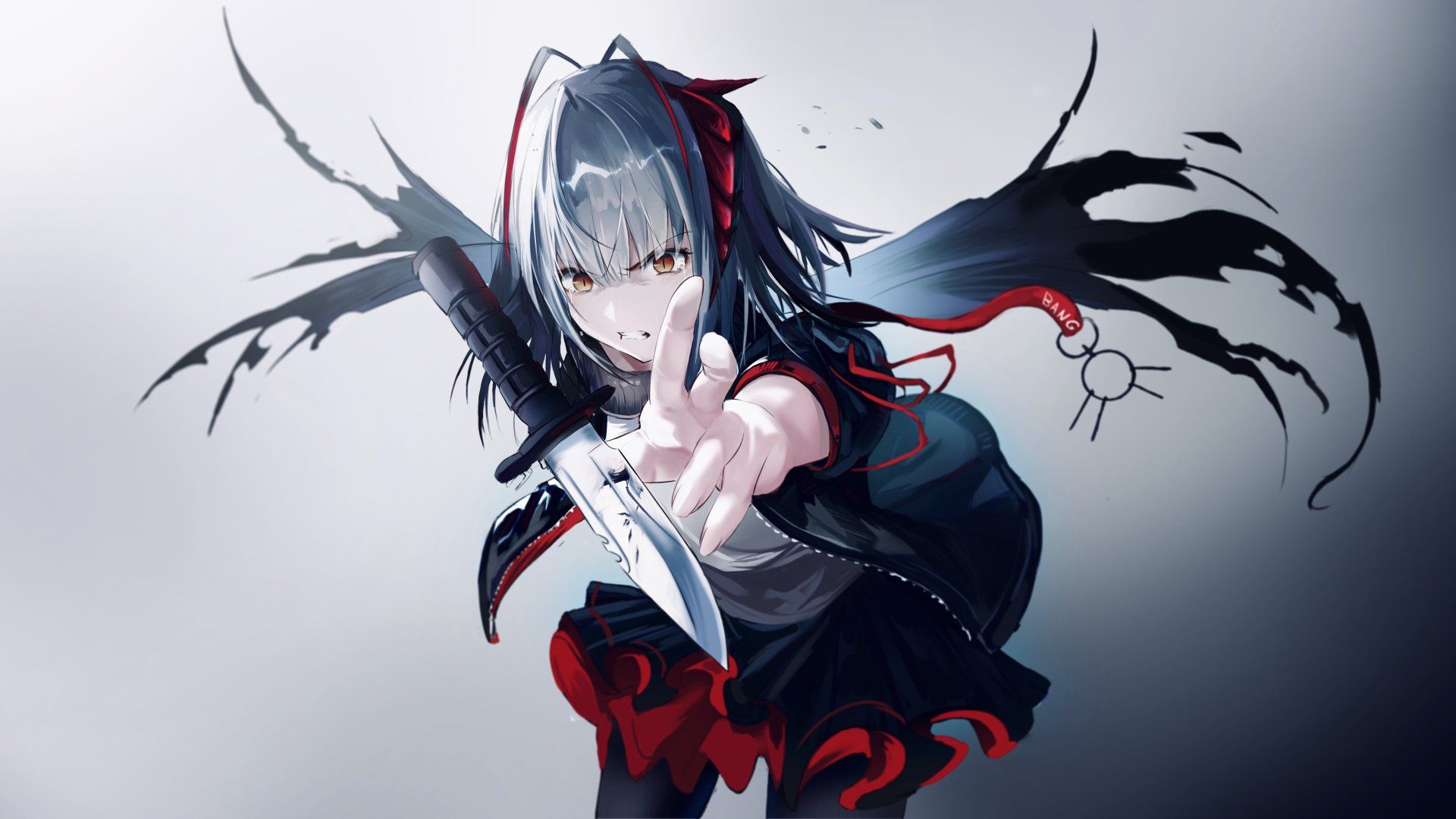 1920x1080 W from Arknights Ultra HD Knife Action Wallpaper