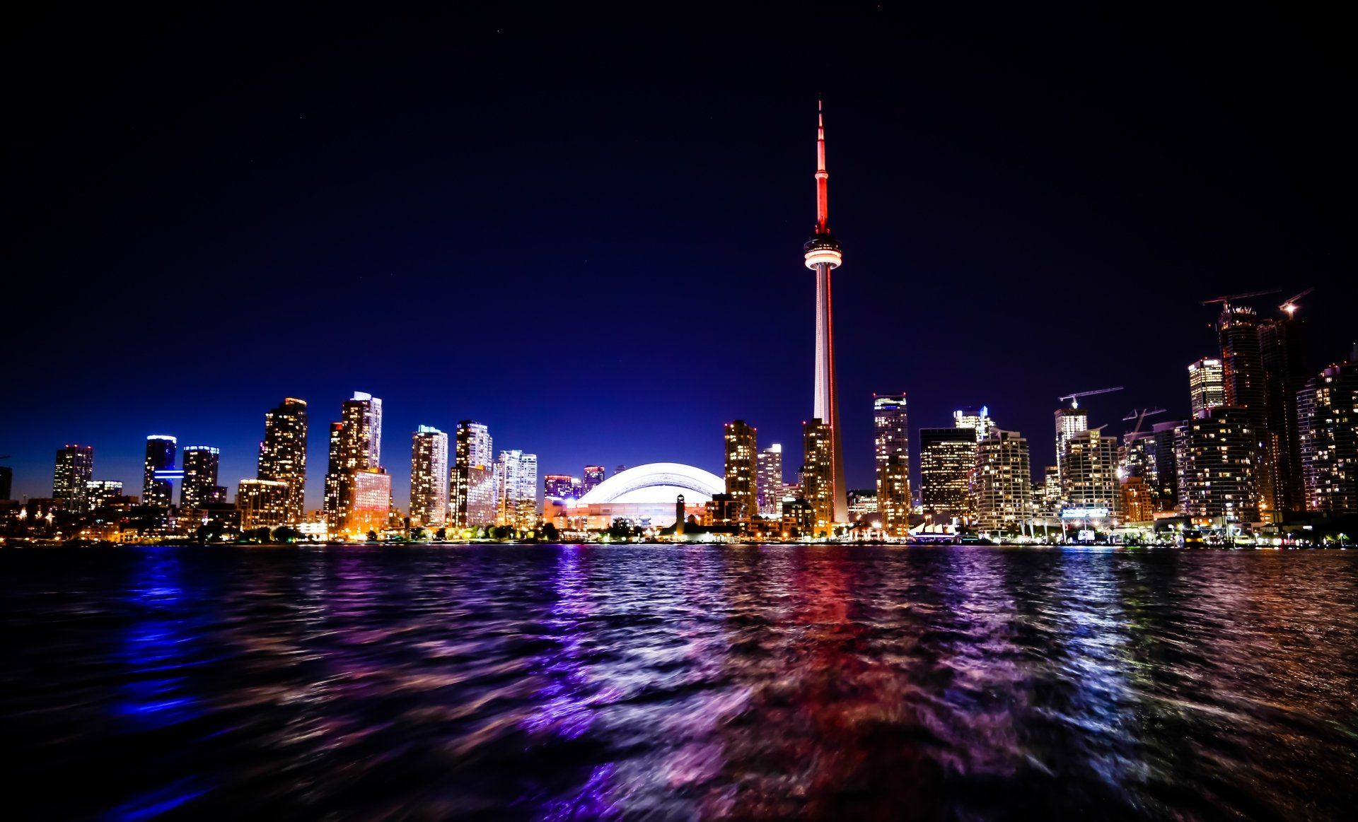 1920x1163 Toronto Night Skyline Ultra HD Wallpaperx3100