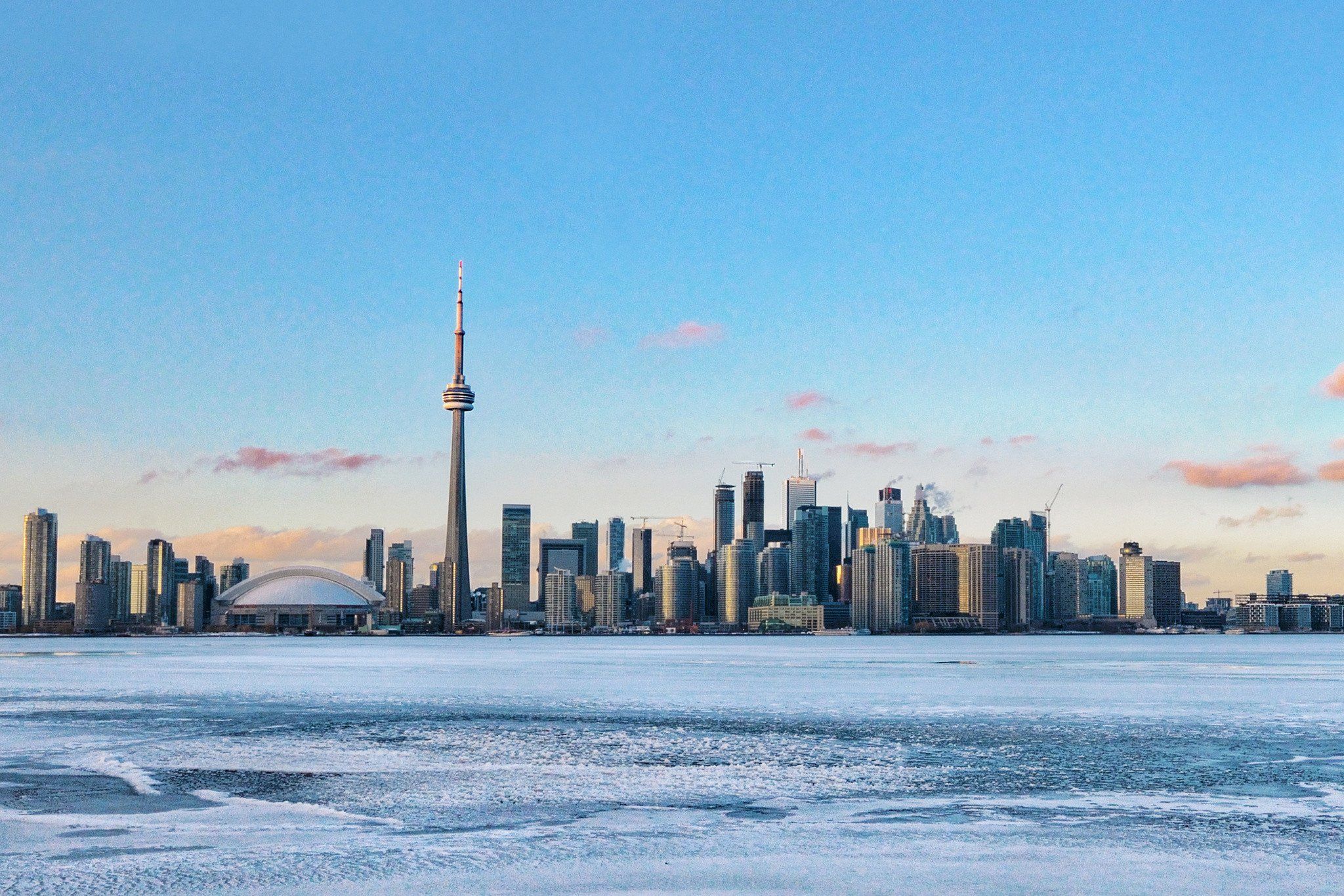 2048x1366 Toronto City Lake Ontario Canada CN Tower Skyline
