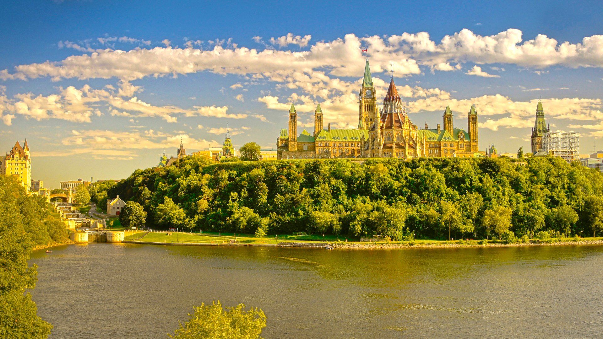 1920x1080 Stunning 4K View of Canada's Parliament Hill, Ottawa