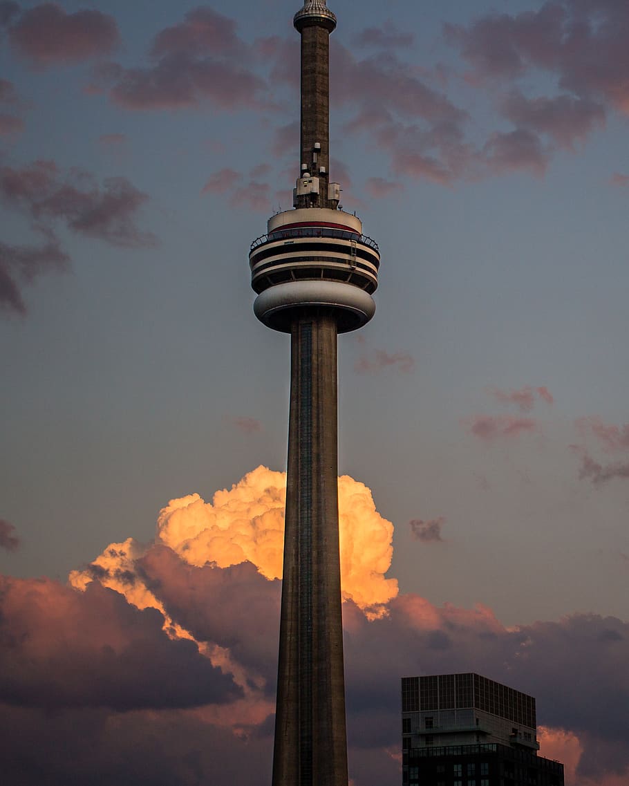 910x1137 320x480px. free download. HD wallpaper: canada, toronto, golden hour, ontario, cn tower, sky, clouds