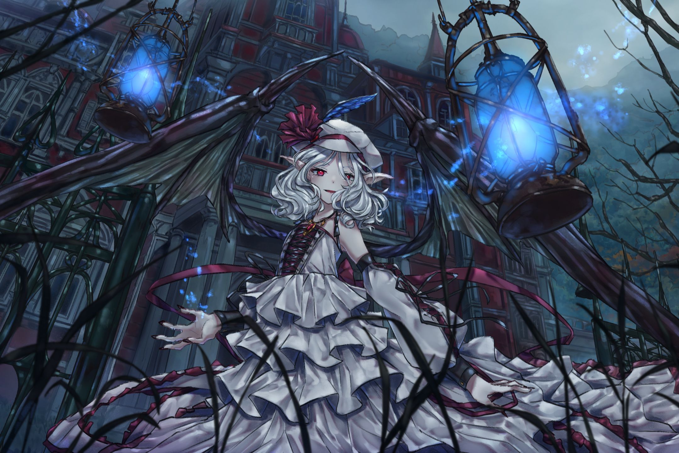 2160x1440 Desktop wallpaper: Anime, Touhou, Remilia Scarlet 4K free download for PC. 1375996