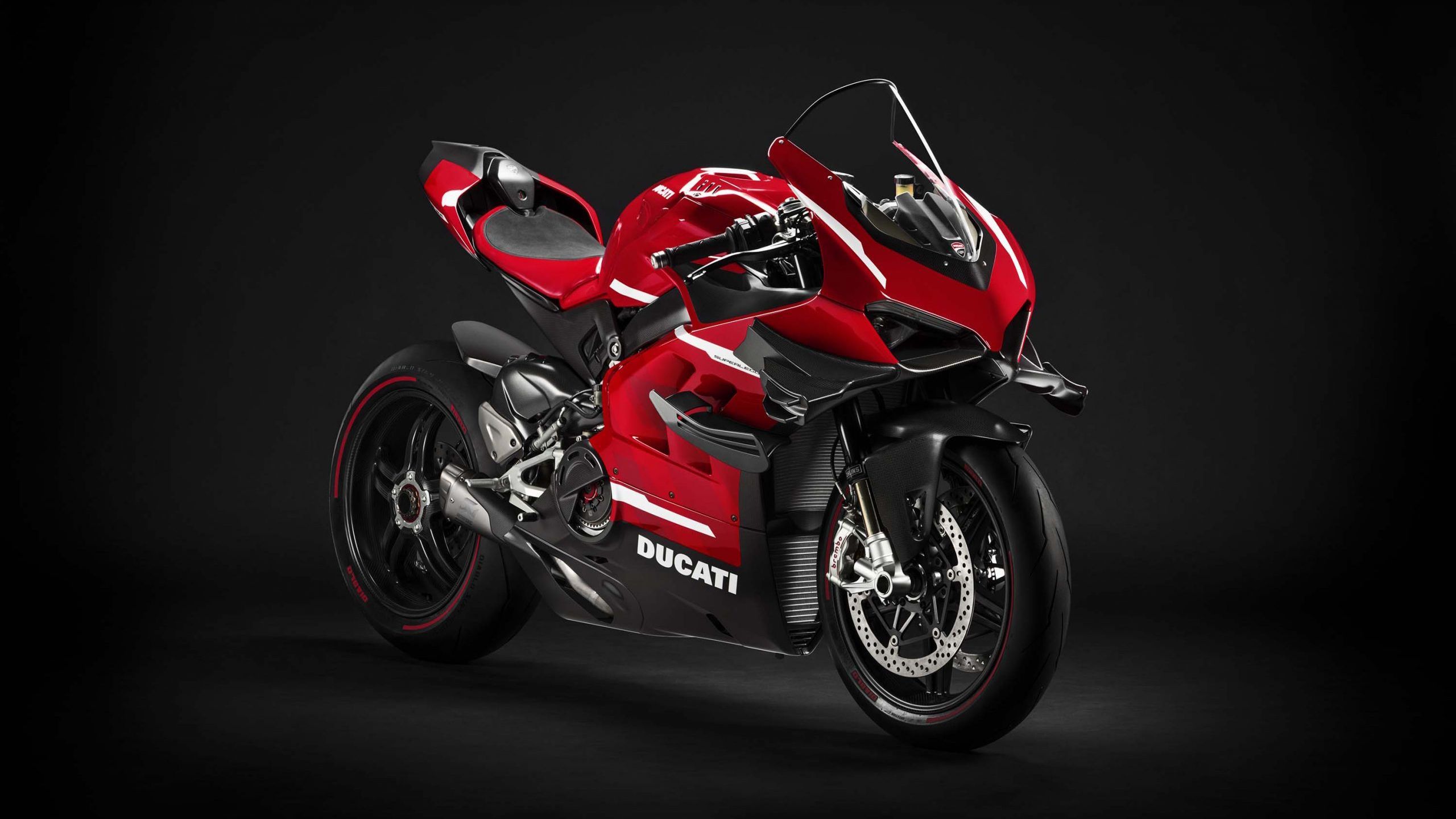 2560x1440 Motorcycle Ducati Superleggera V 2020 on a gray background Desktop wallpaper 1920x1080