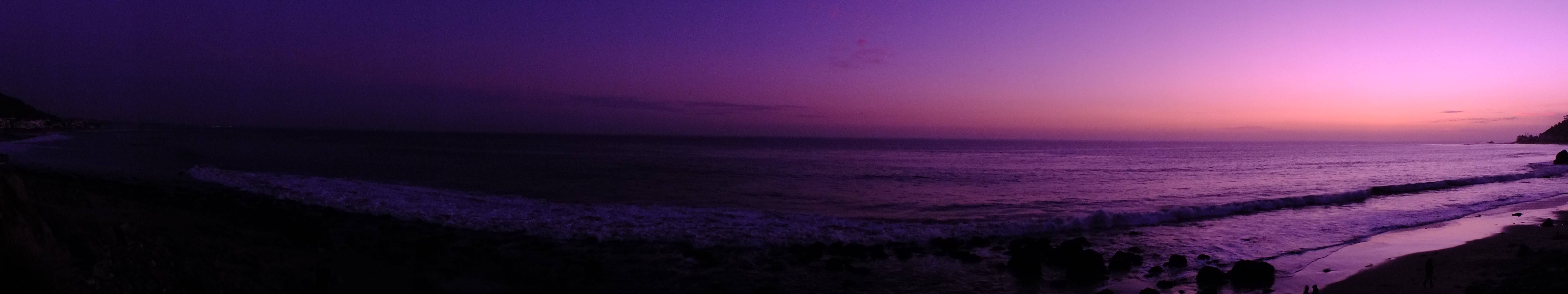5760x1080 Violet Twilight Ocean