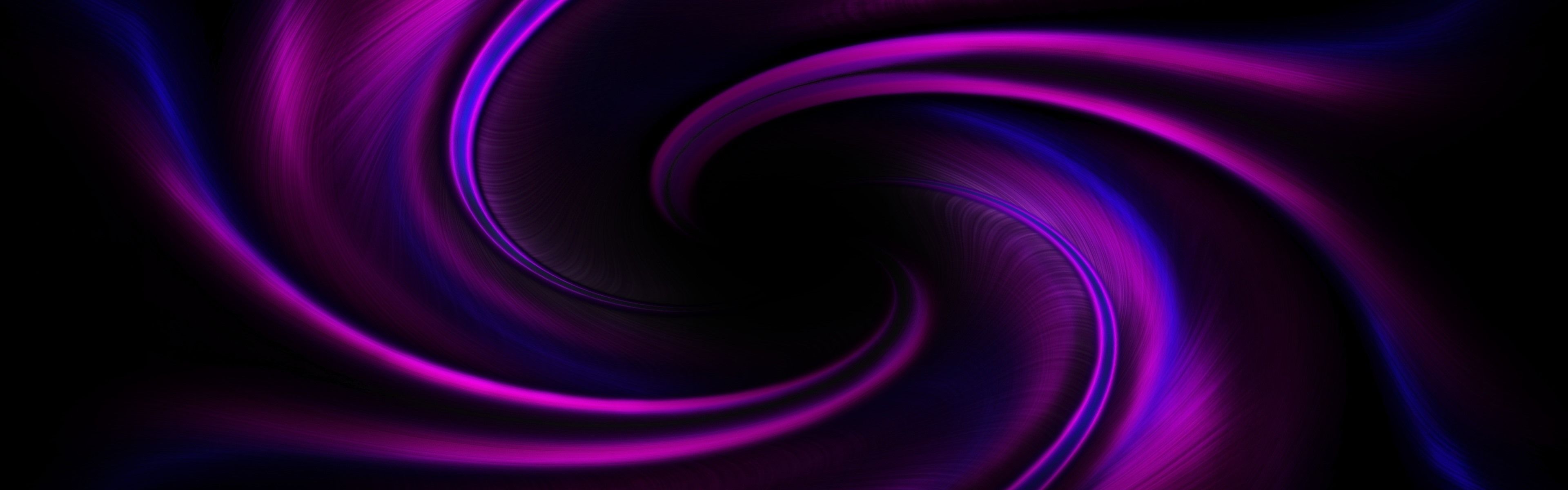 3840x1200 Wallpaper Purple abstract background, spiral 3840x2160 UHD 4K Picture, Image