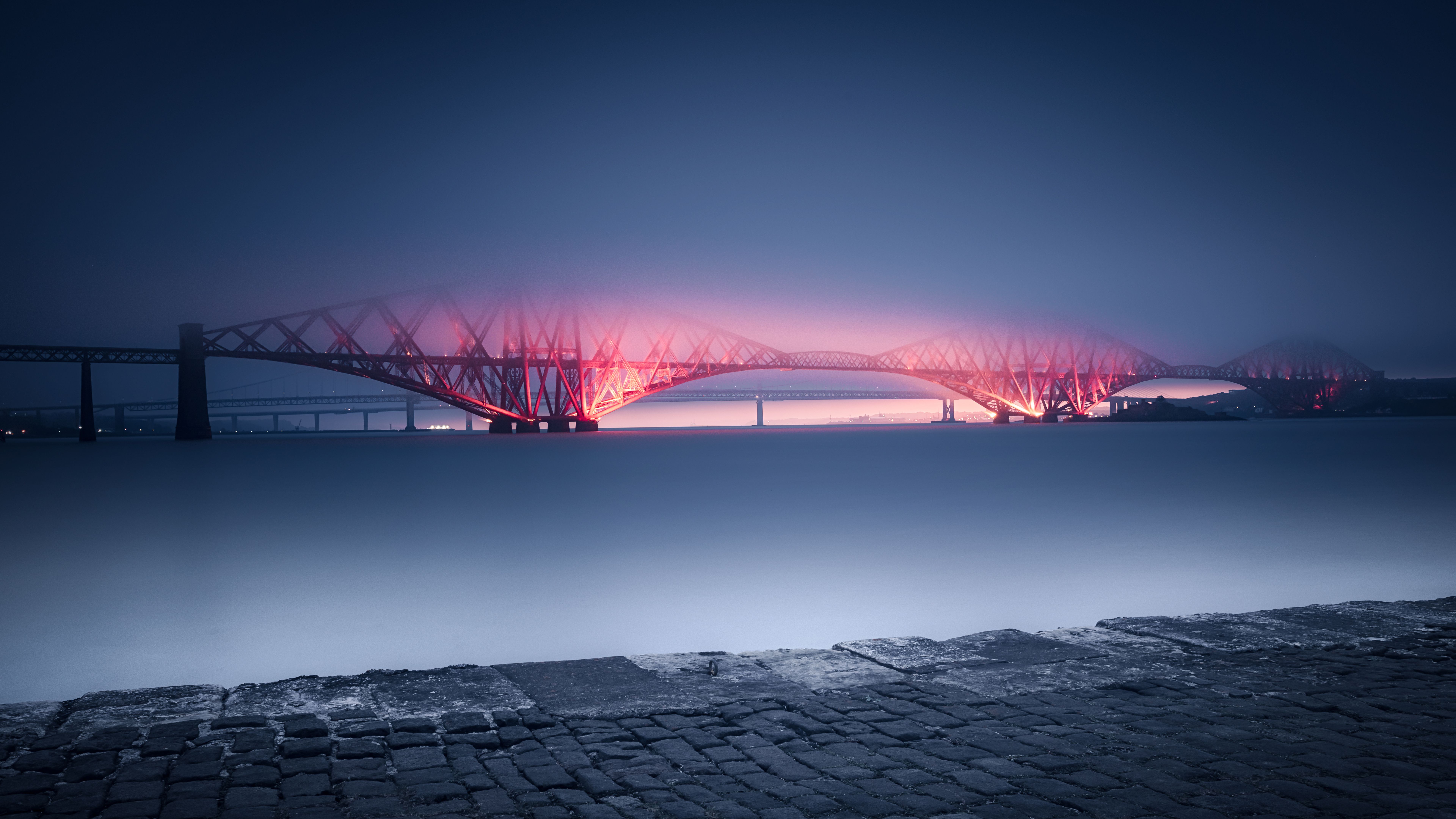 7680x4320 Forth Bridge Scotland 4K 8K Wallpaper