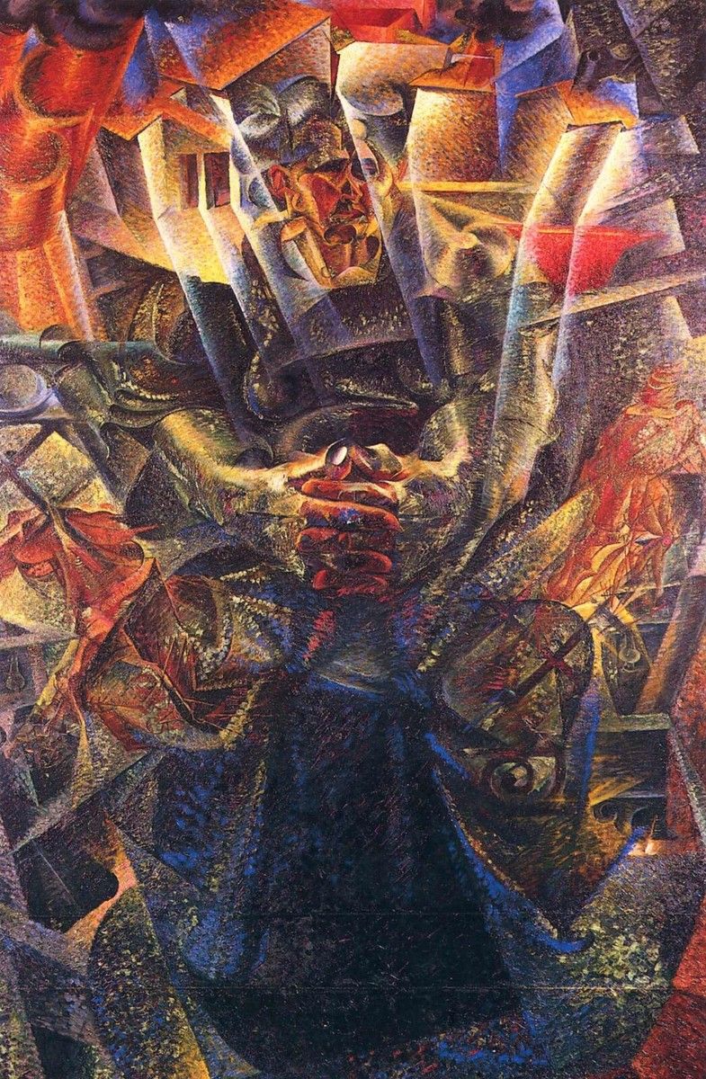785x1200 Materia : Umberto Boccioni : 1912 : Archival Quality Art Print