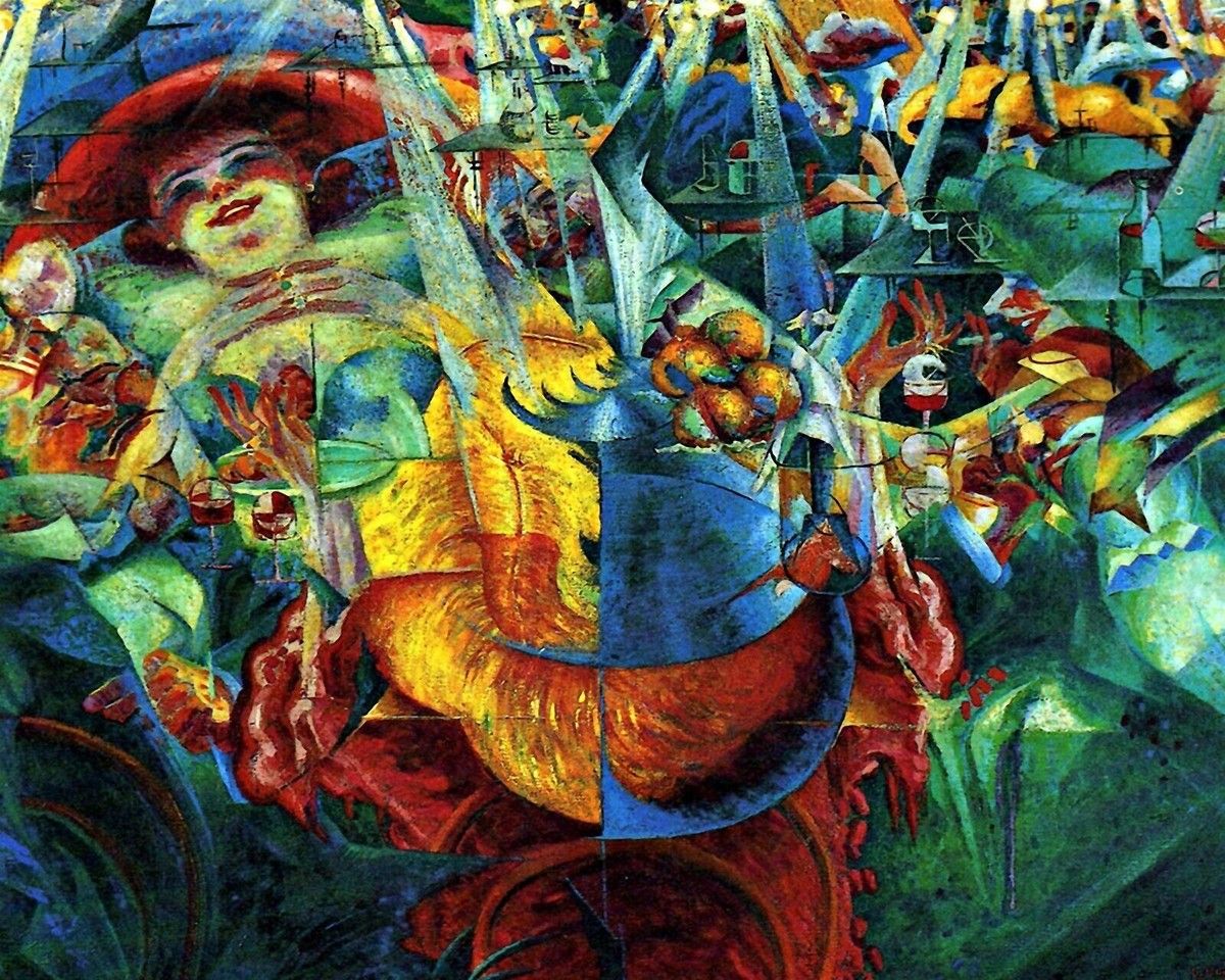 1200x960 Laughter by Umberto Boccioni. Abstract 8X10 ULTRA PREMIUM PRINT