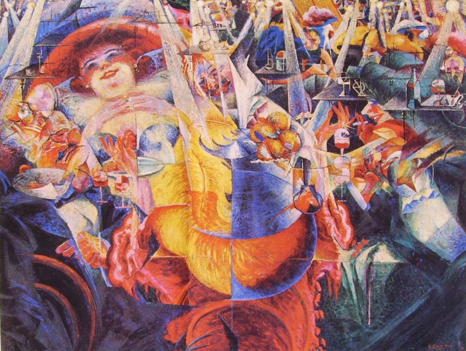 1922x1448 Umberto Boccioni Laughter, 145×110 cm: Description of the artwork