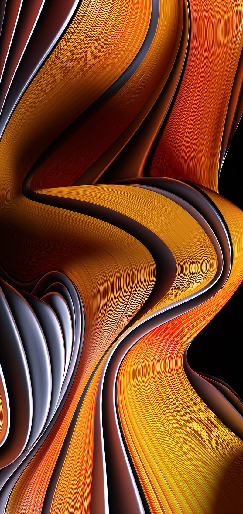 800x1689 MIUI 12 abstract, black gold edge, edge, gold, melted, note, redmi, xiaomi, HD phone wallpaper
