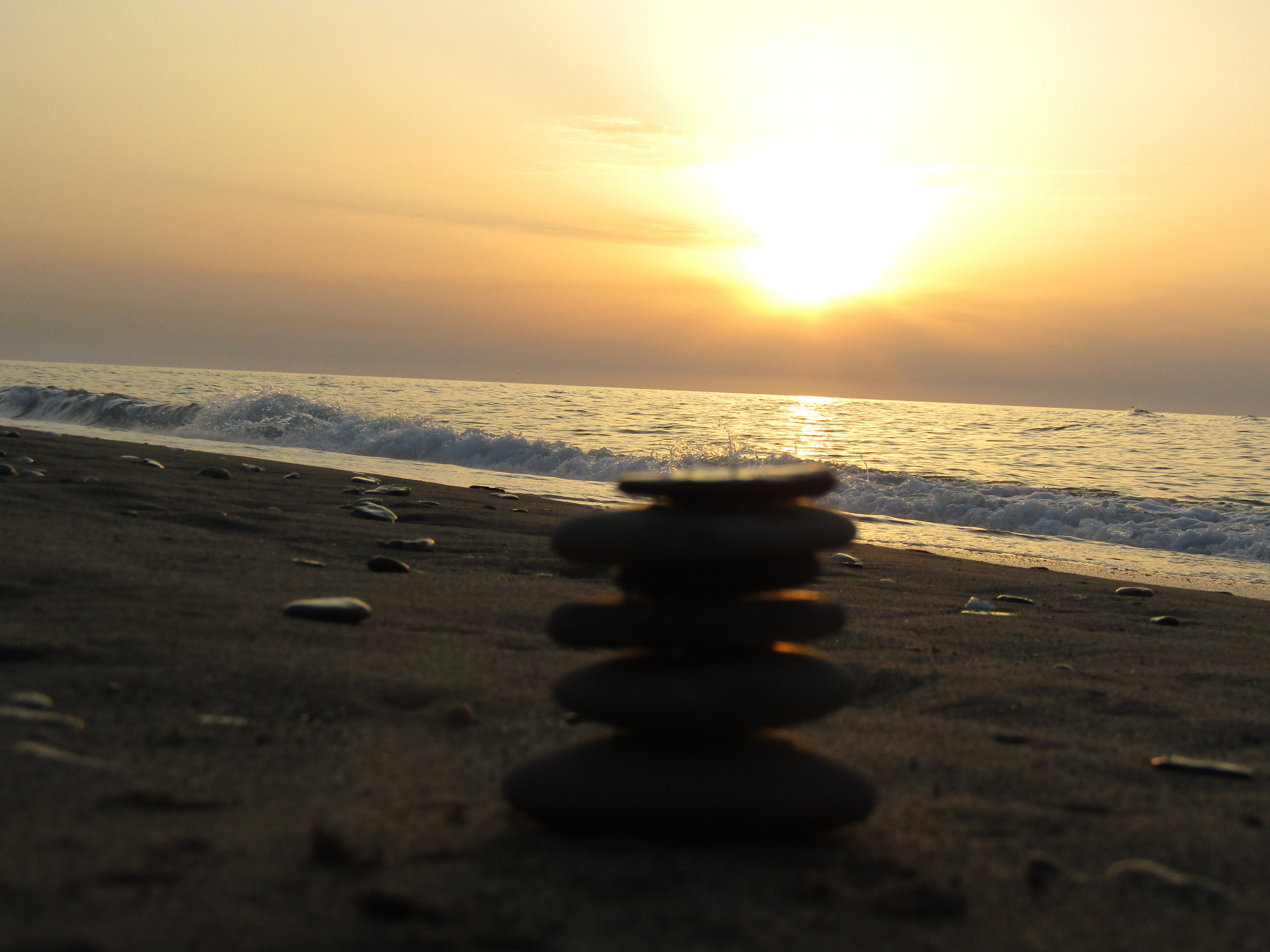 5152x3864 Le coucher de soleil à la plage Mzair