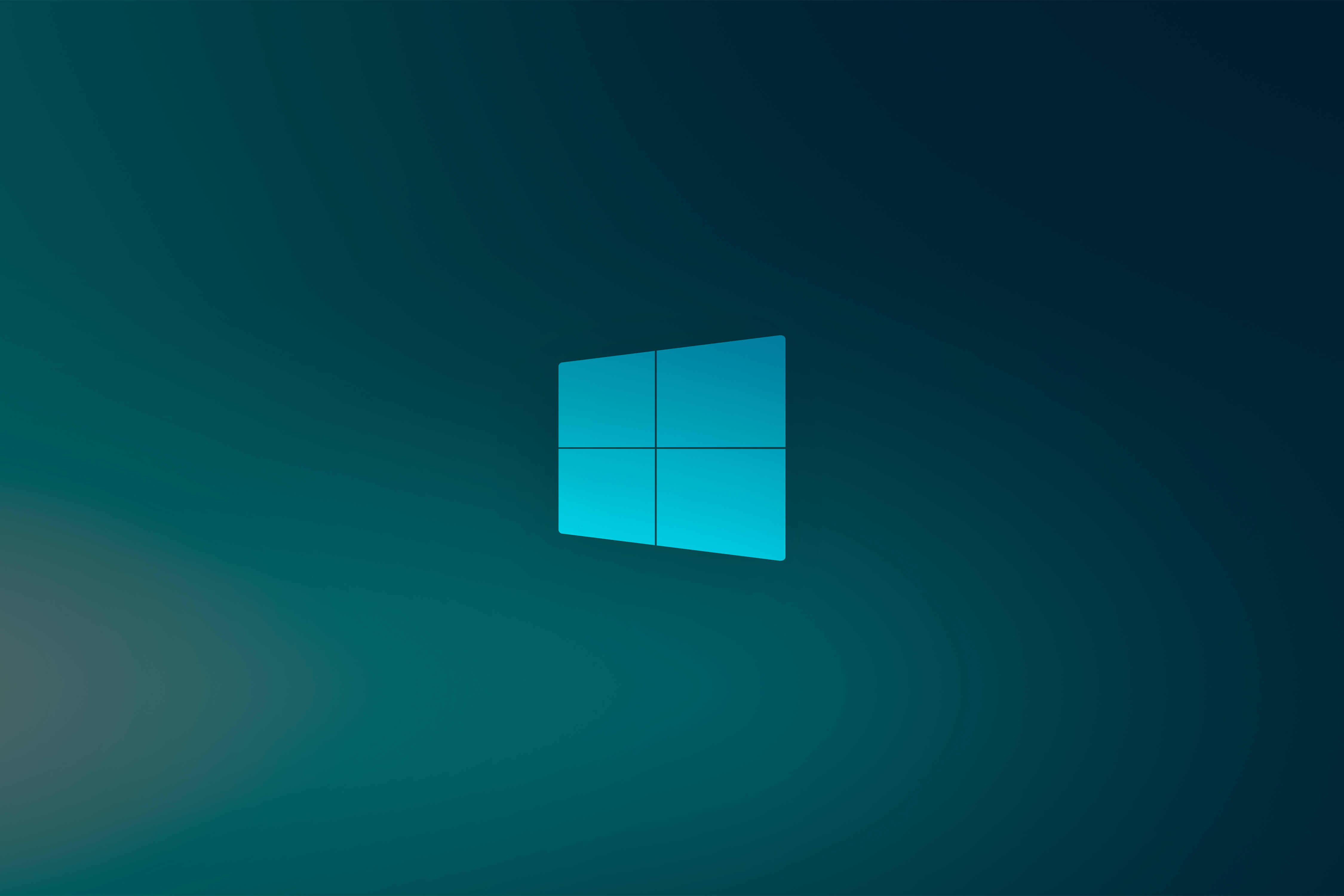 4500x3000 Download Teal Logo Microsoft Technology Windows 10X 4k Ultra HD Wallpaperx3000