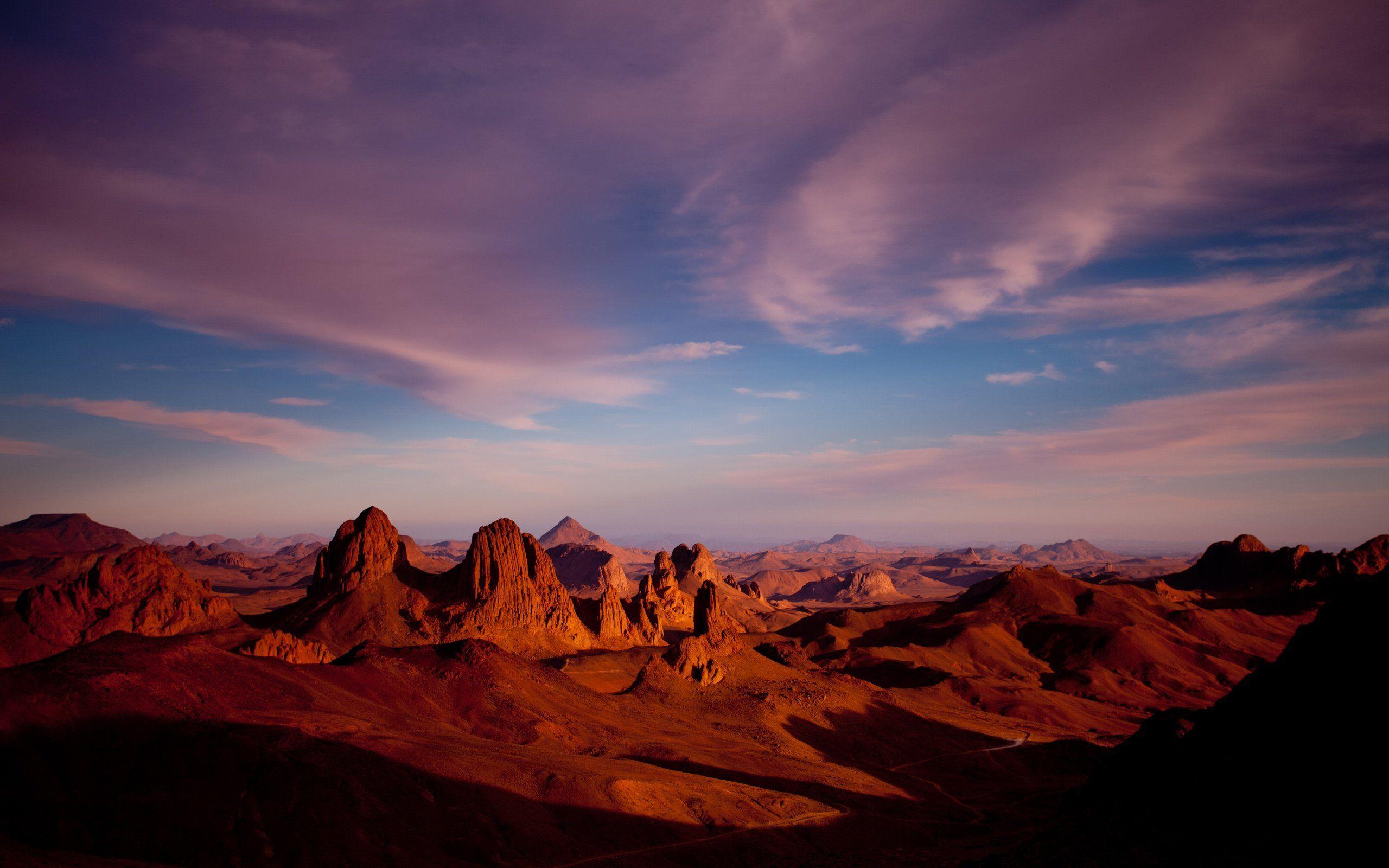 2560x1600 Hoggar Mountains Wallpaper