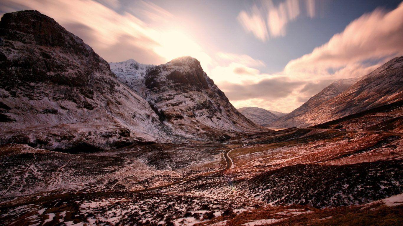 1366x768 Hoggar Mountains Wallpaper
