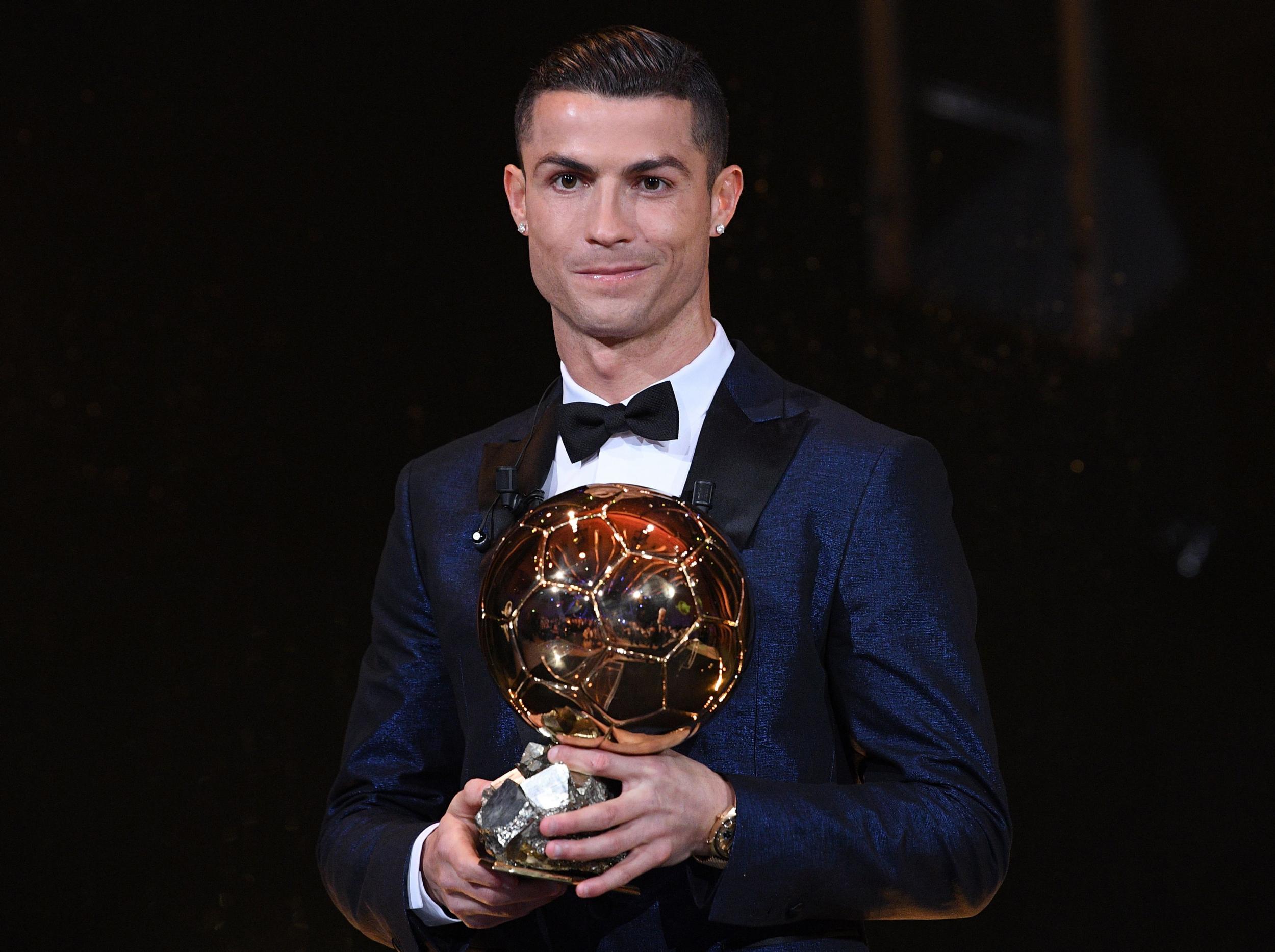 2500x1868 Ballon d'Or 2017: Cristiano Ronaldo wins prestigious award for fifth time to equal Lionel Messi's record haul