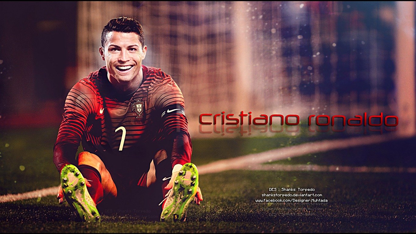1366x768 Cristiano Ronaldo FIFA BALLON DOR 2015 Wallpaper 07