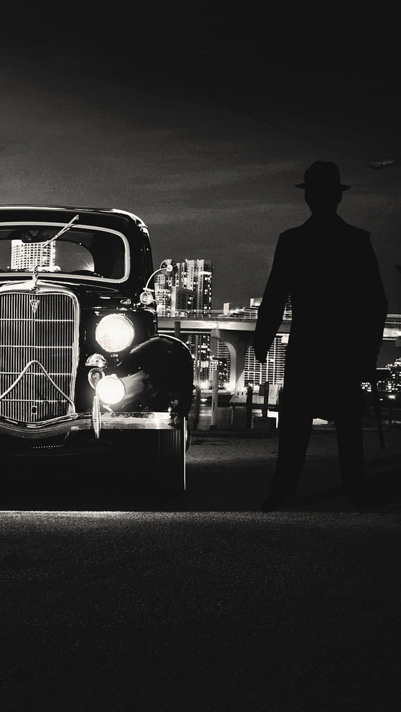 800x1422 Vintage car, autos, luxury, mafia, rolls, wrangler, HD phone wallpaper