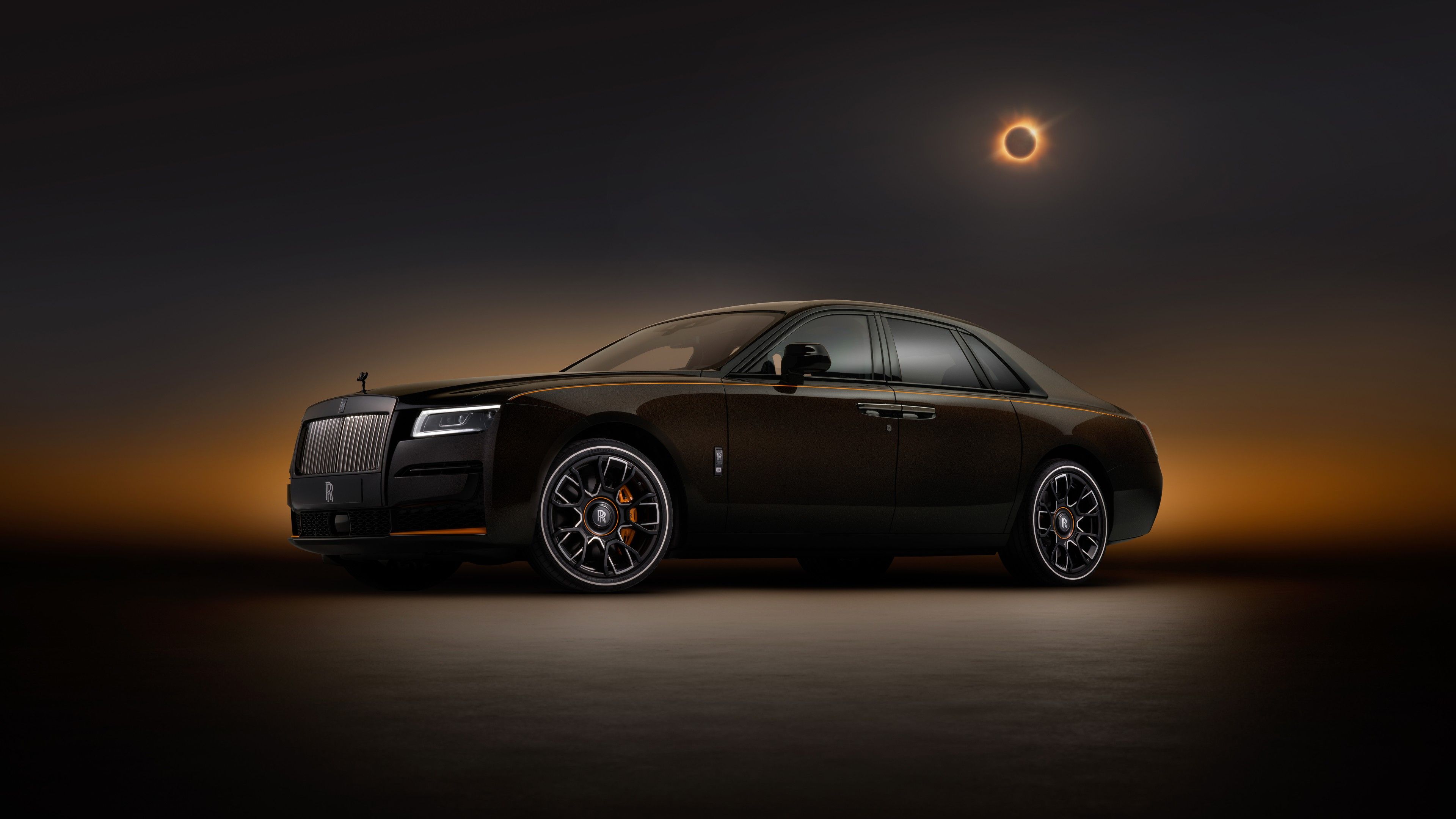 3840x2160 Rolls Royce Black Badge Ghost Ékleipsis Private Collection 5K Wallpaper Car Wallpaper