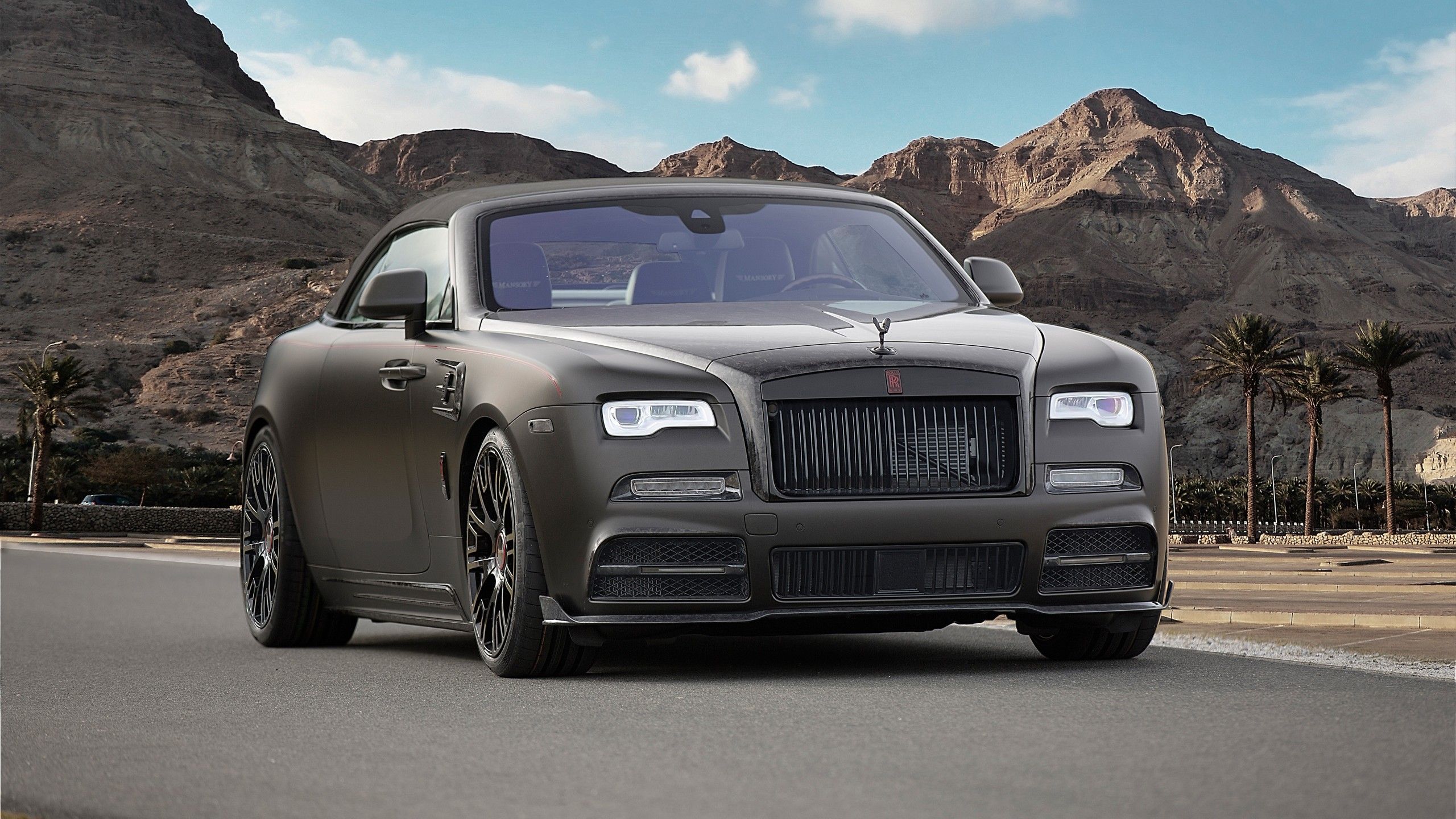 2560x1440 Mansory Rolls Royce Dawn Black Collage Geneva 2017 4K Wallpaper Car Wallpaper