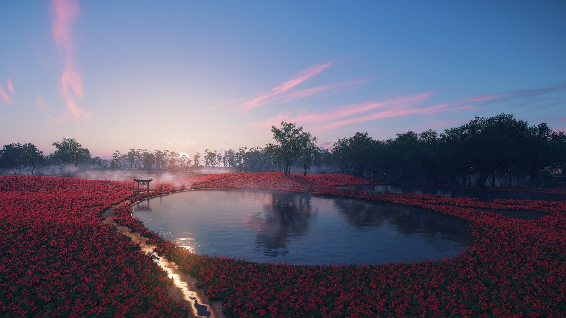 1920x1080 Ghost of Tsushima HD Wallpaper: Serene Landscapex1080