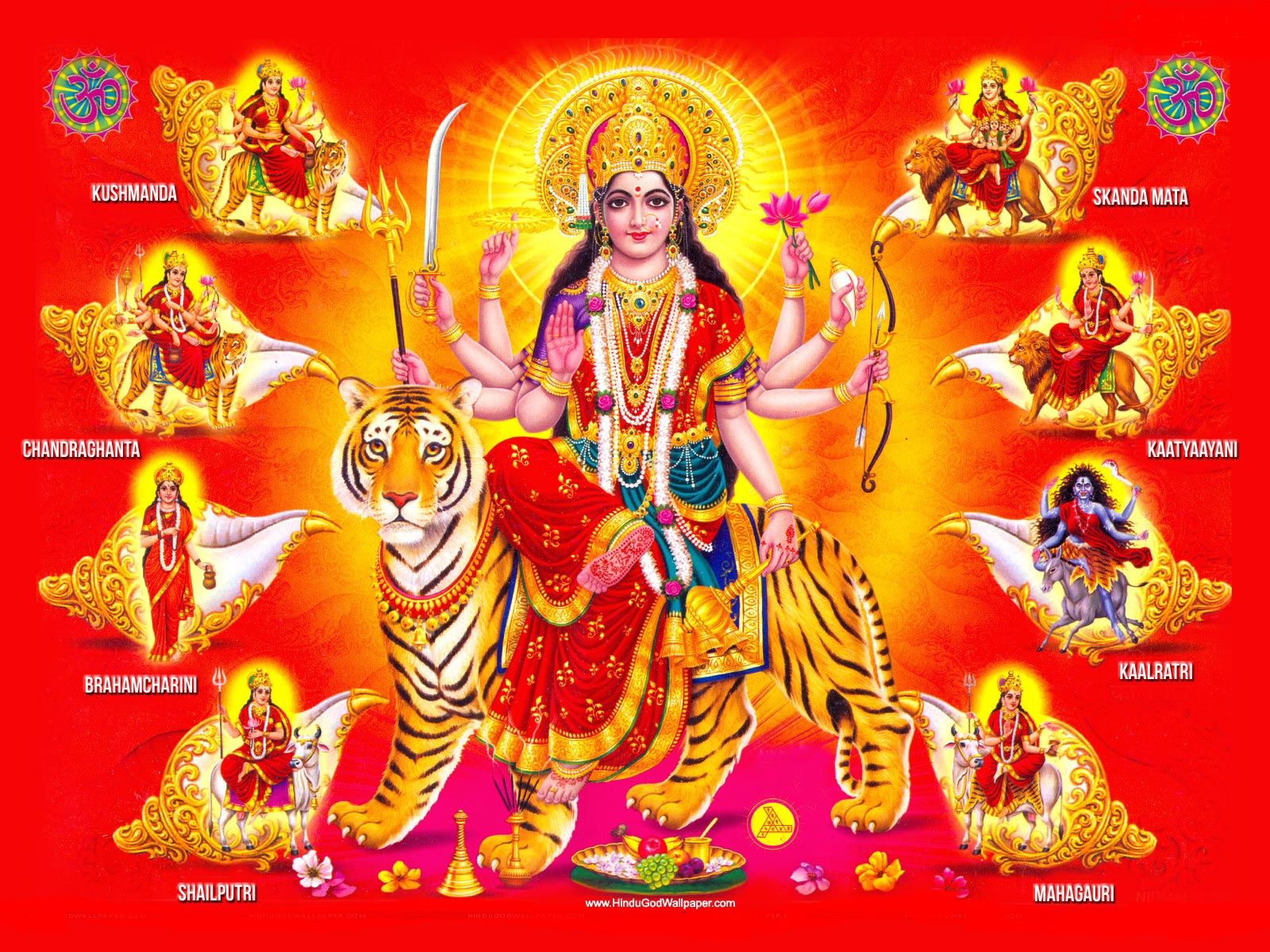1600x1200 Maa Durga Dazzling Wallpaper, Image and Pix