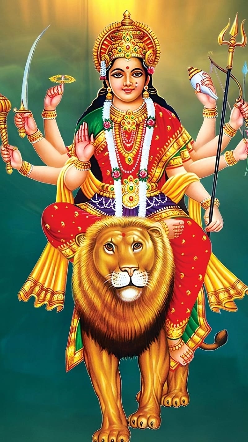 800x1423 HD durga ji ka wallpaper