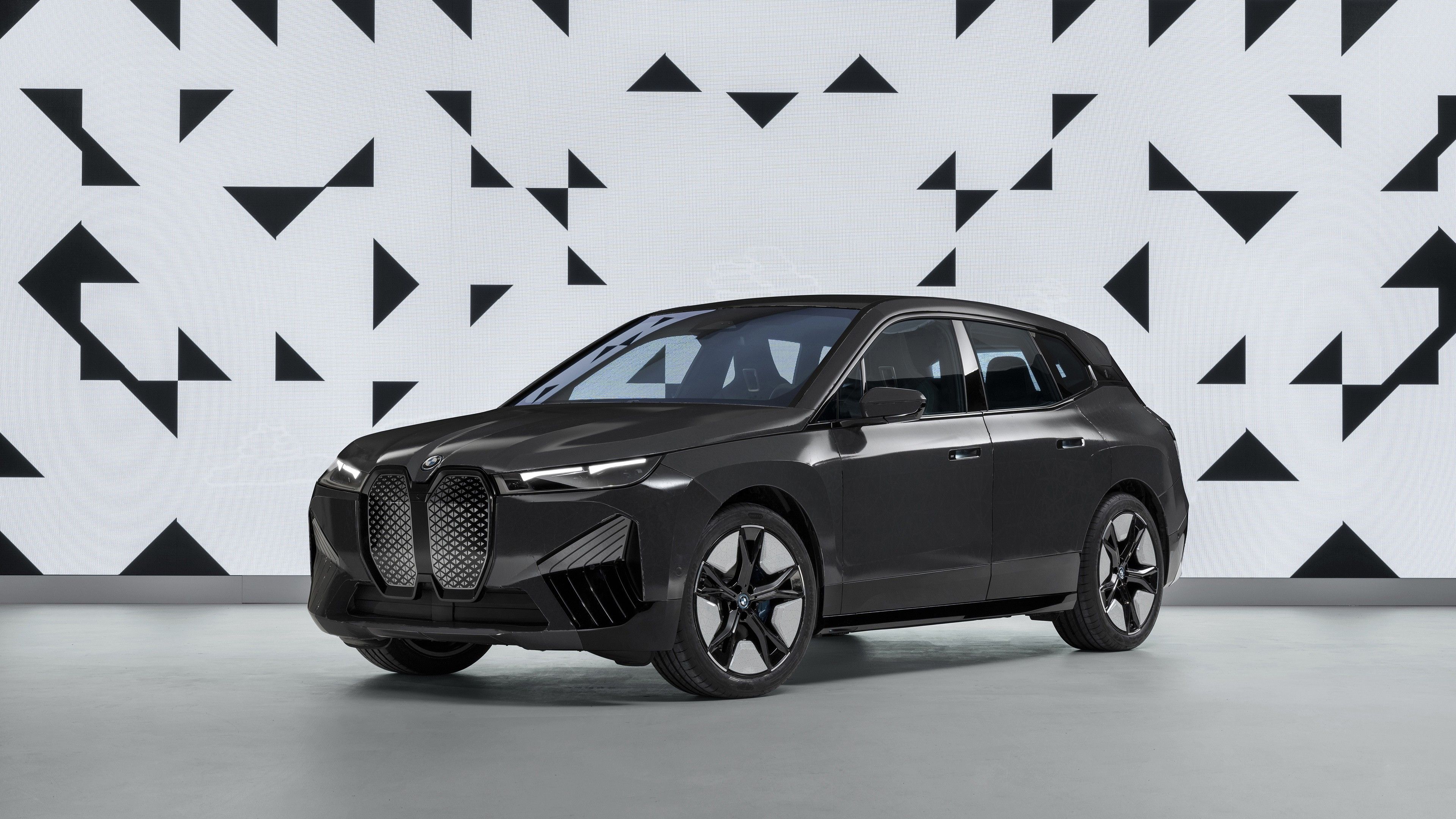 3840x2160 Black BMW iX Flow 4K HD Cars Wallpaper
