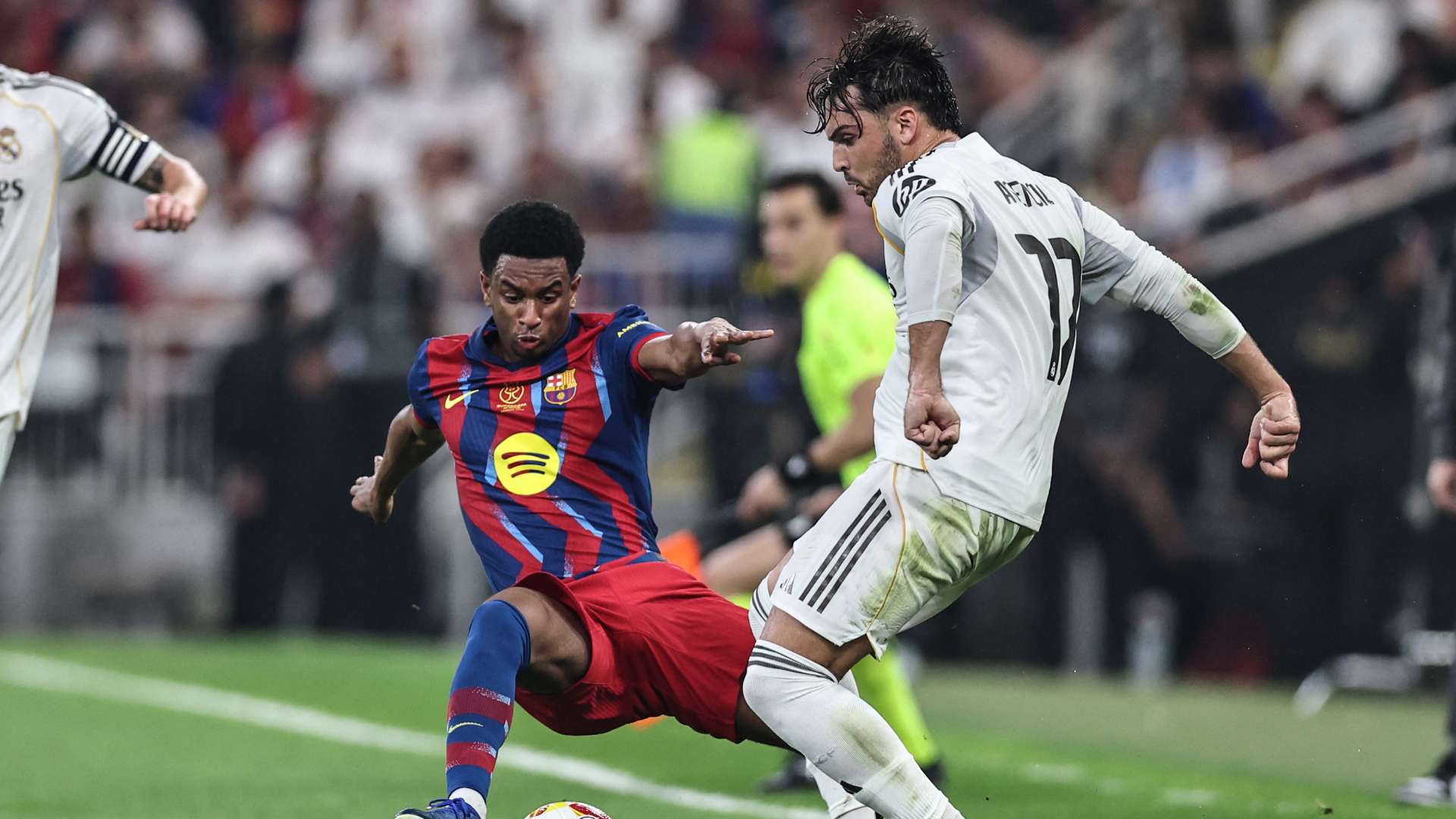 1920x1080 Real Madrid player ratings vs Barcelona: Maddening Rodrygo reverts to type & Raul Asencio run ragged as Los Blancos suffer second successive Spanish Super Cup final defeat. Goal.com Canada