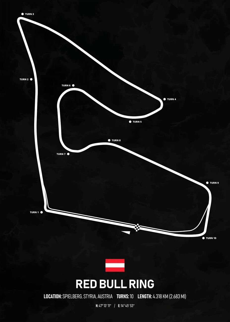 929x1300 Poster Red Bull Ring Texture. Wall Art 1 FREE