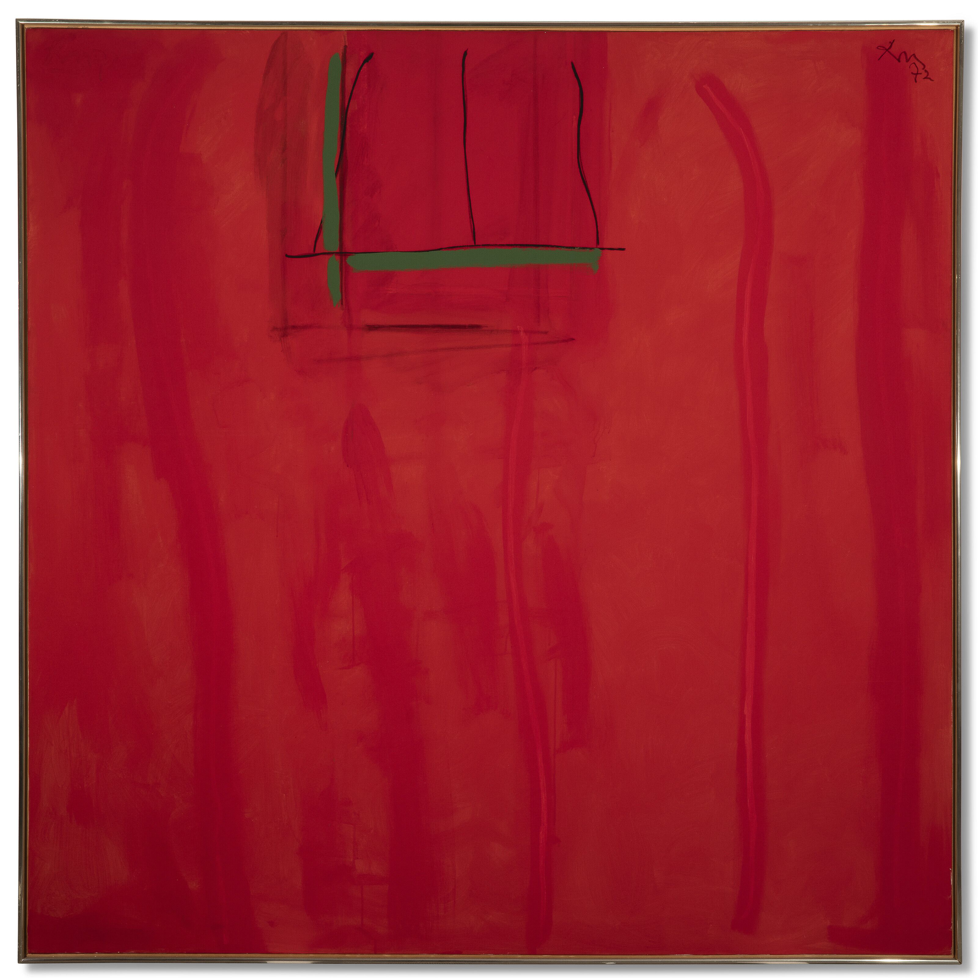 3200x3198 ROBERT MOTHERWELL (1915 1991), The Red Wall