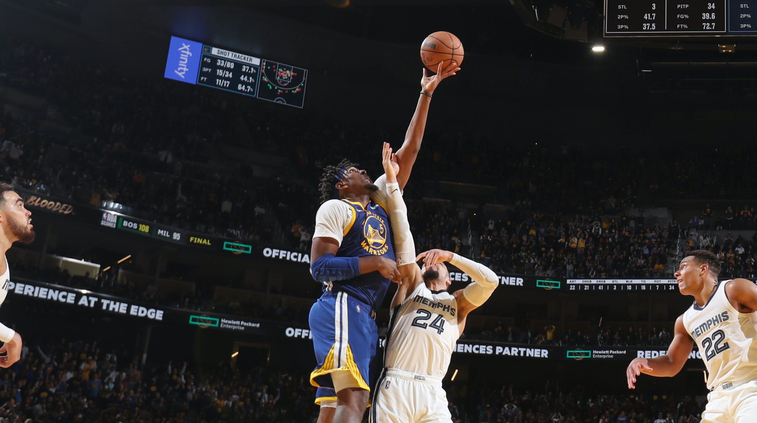 2560x1432 Kevon Looney Steps Up With 22 Rebounds In Series Clincher