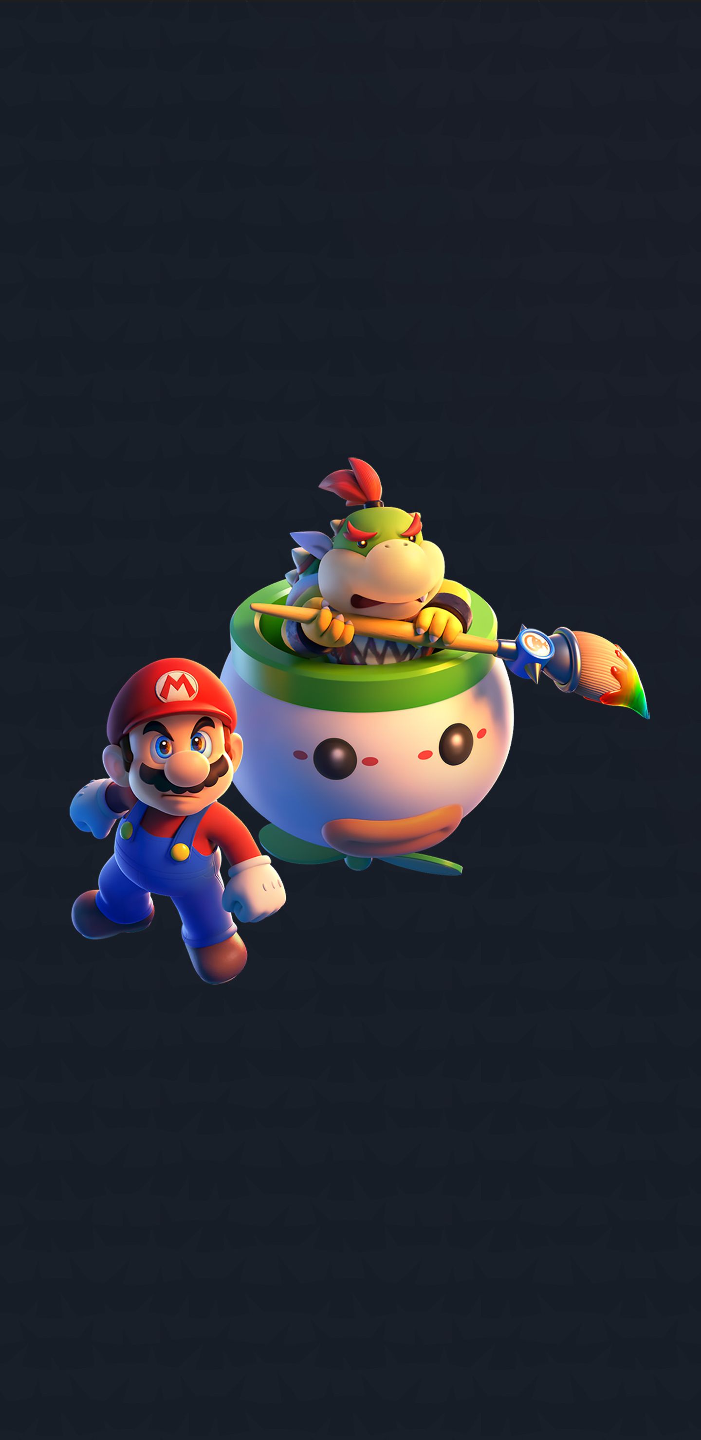 1440x2960 Bowser's Fury Version 2 Wallpaper with Monocle