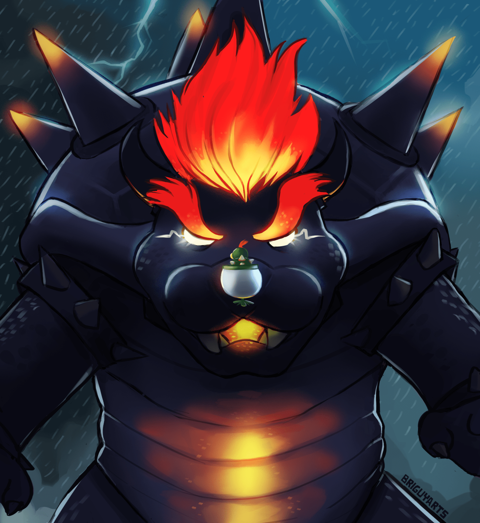 1650x1800 Bowser's Fury Fan Art ! ( by me )
