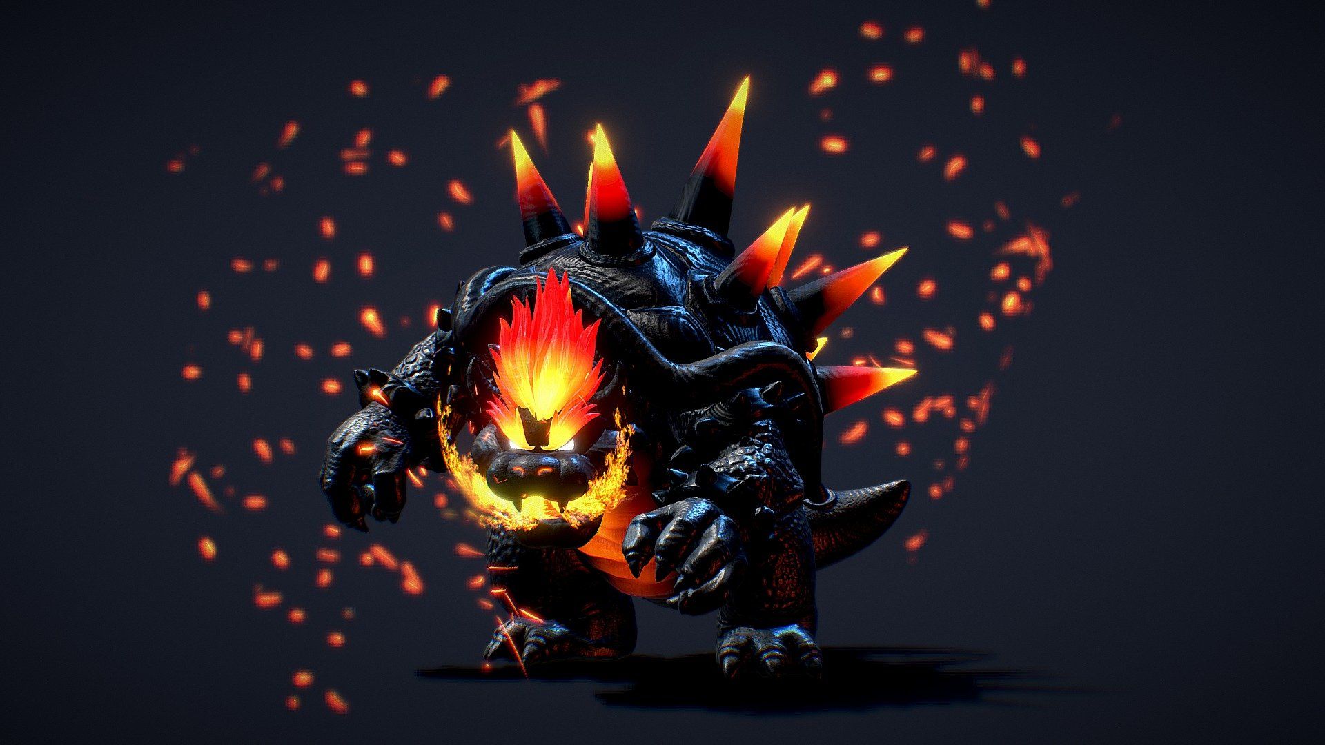 1920x1080 Bowser's Fury model by vbrush [6a35862]