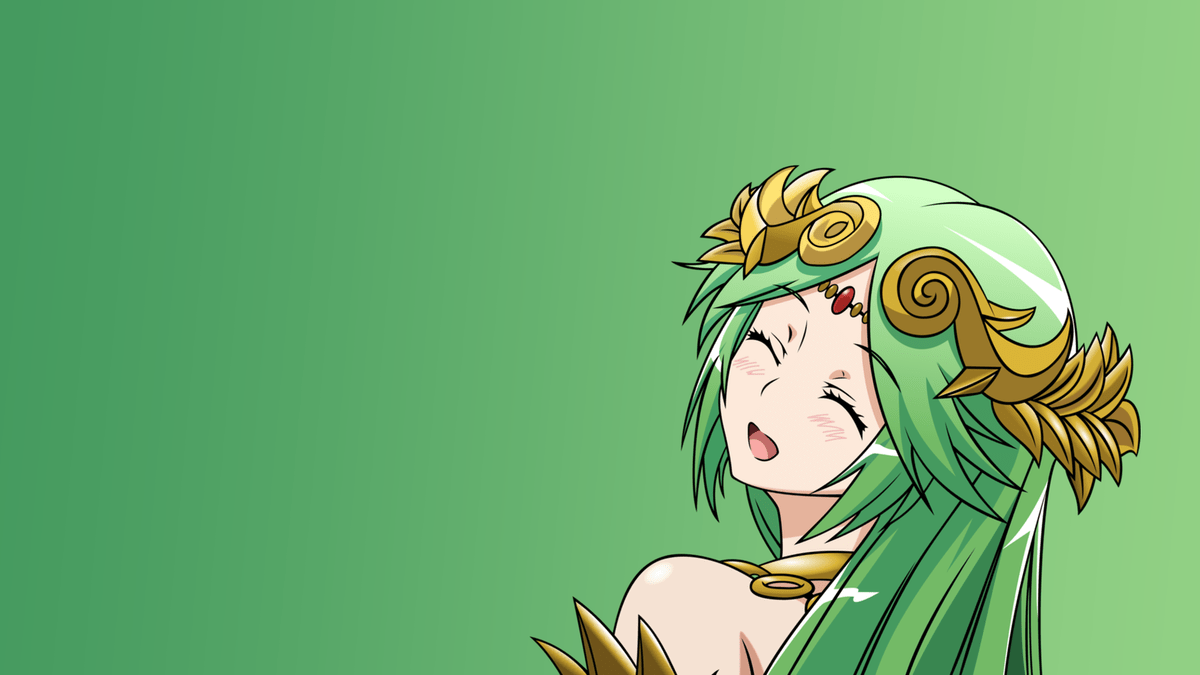 1200x675 Anime palutena super smash brothers nintendo girls green Playmat Game Mat Desk