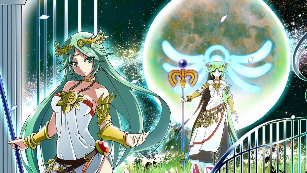 1200x675 Anime girls moon palutena kid icarus Custom Gaming Mat Desk