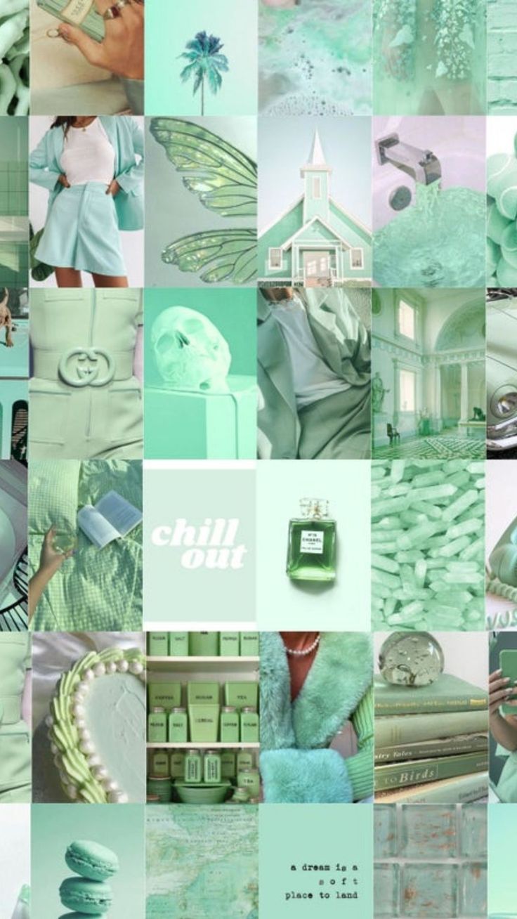 736x1308 Seafoam Green Wallpaper