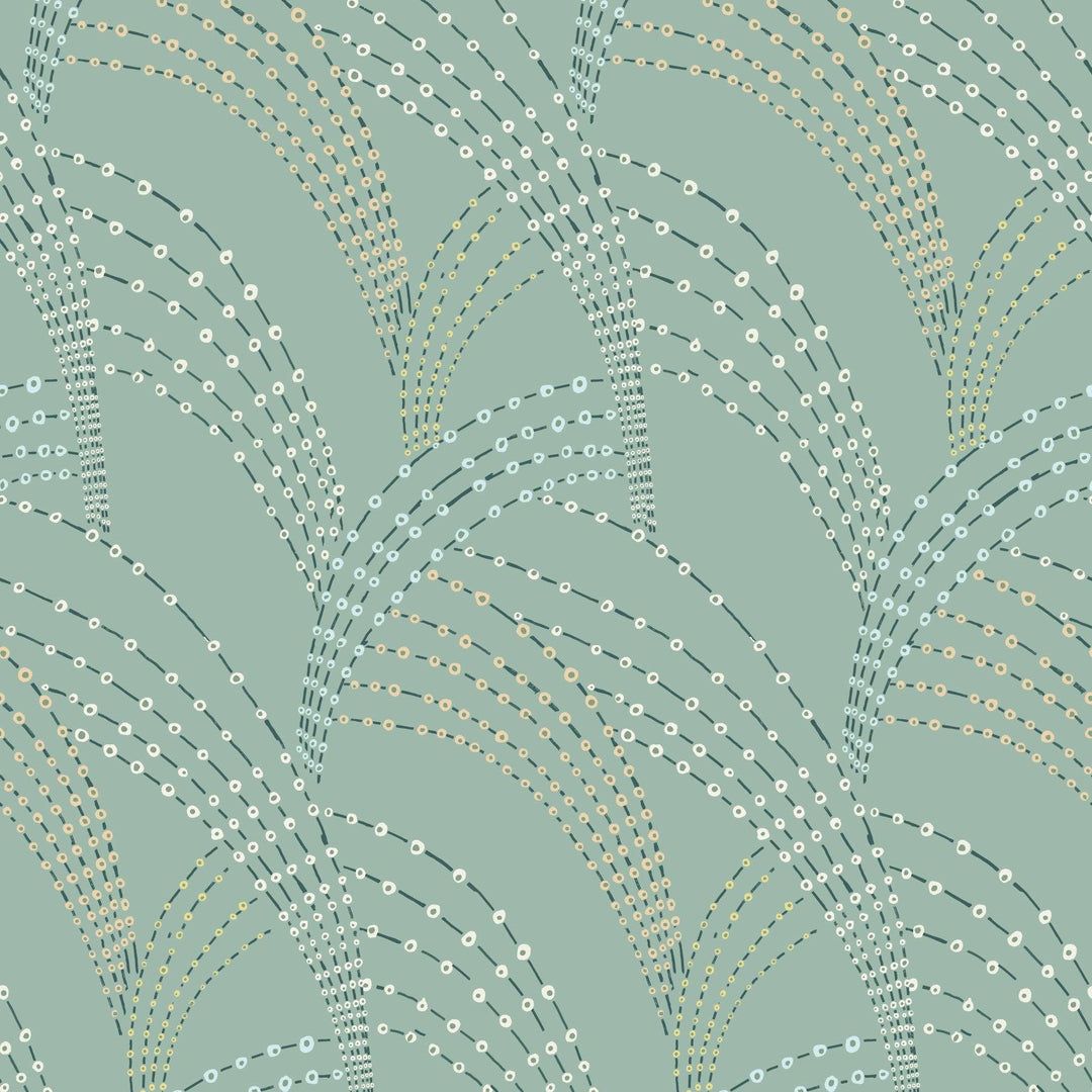 1080x1080 Sea Grass Green Wallpaper 2 ft x 10 ft Roll / Premium Paper