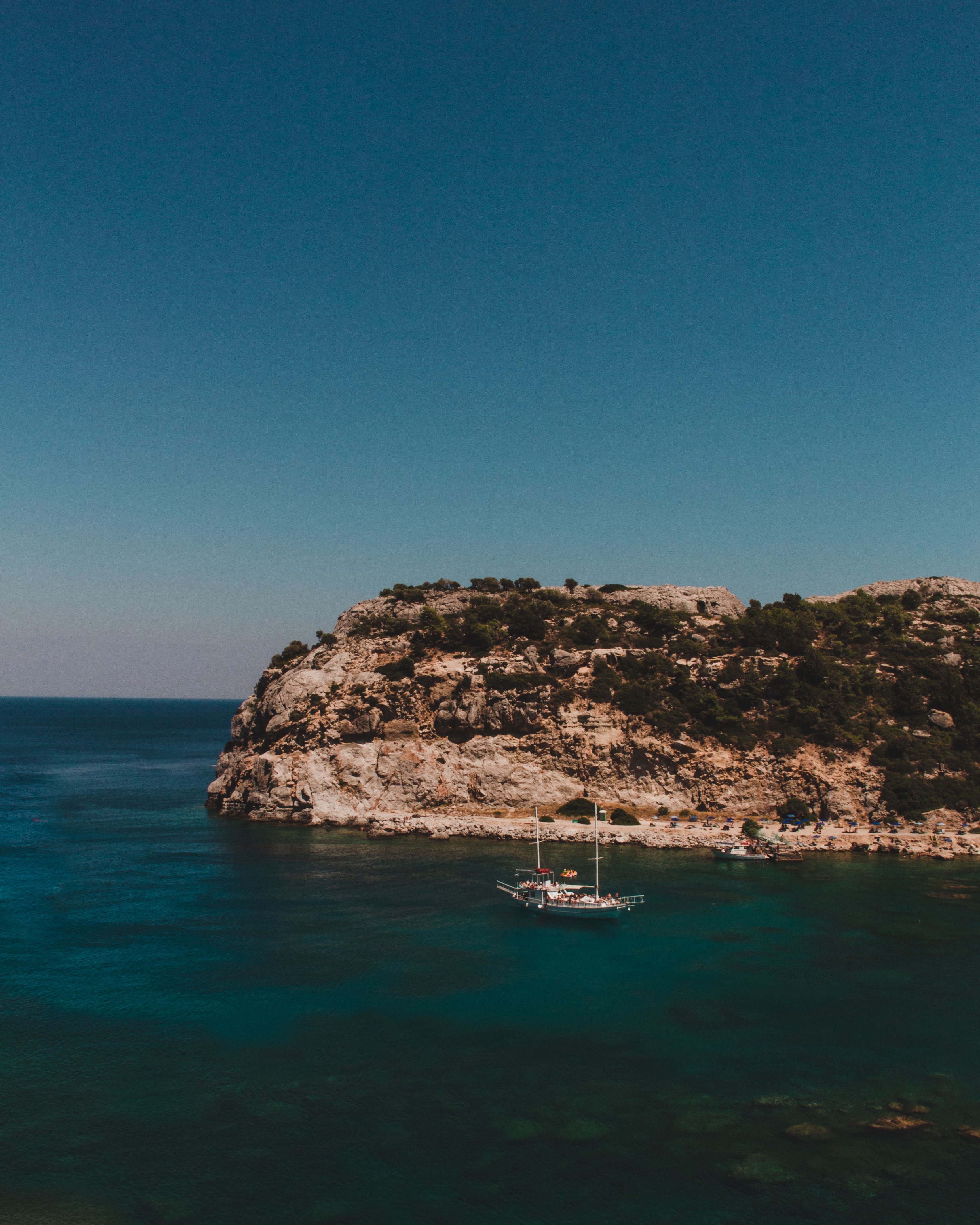 3456x4320 Boat On Rhodes Island · Free