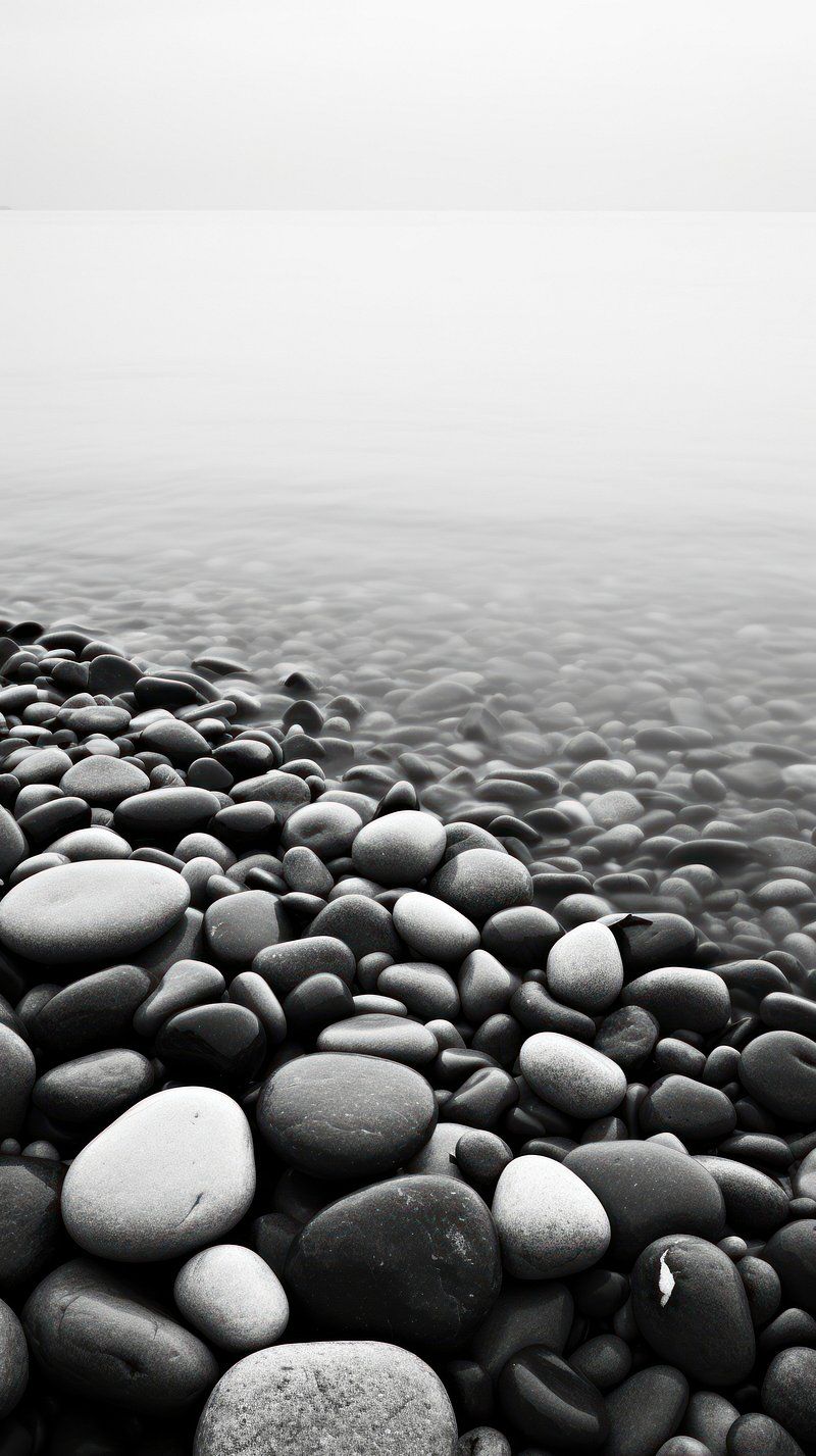 800x1427 iPhone Wallpaper Sea Stone Image Wallpaper