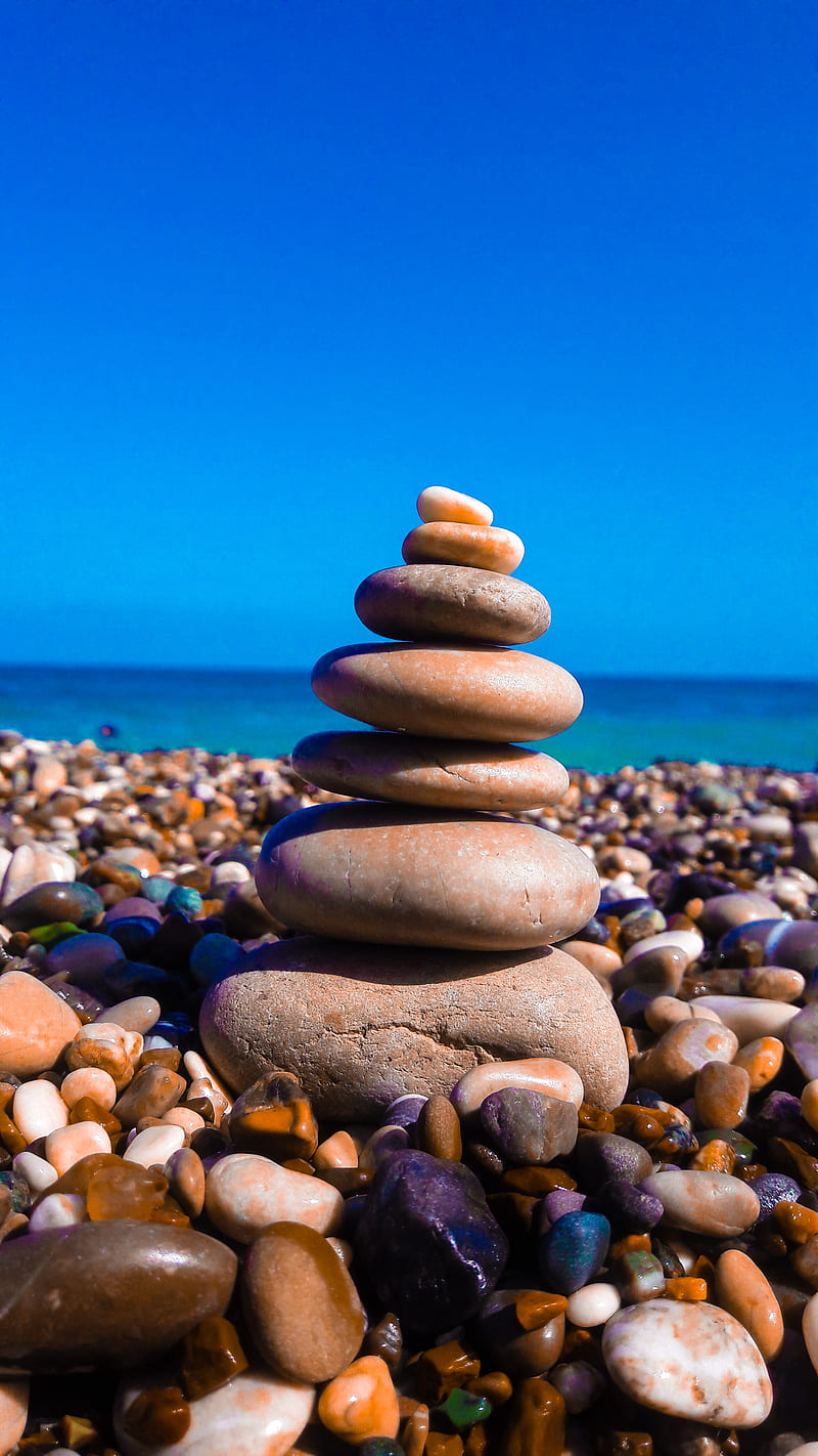 800x1422 Deniz ve tas, sea, stone, HD phone wallpaper