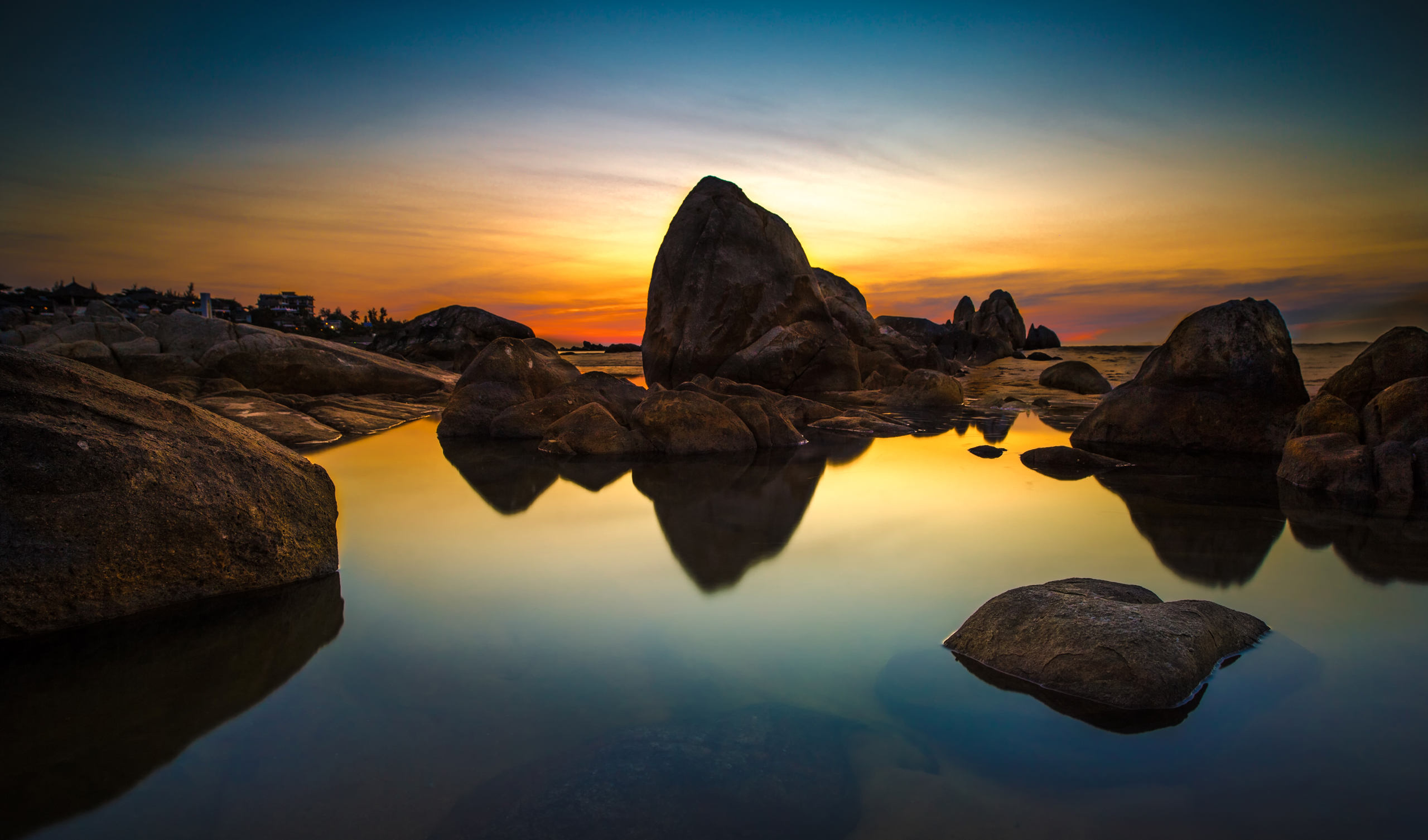 2560x1506 sea, stones, sunset Wallpaper, HD Nature 4K Wallpaper, Image and Background