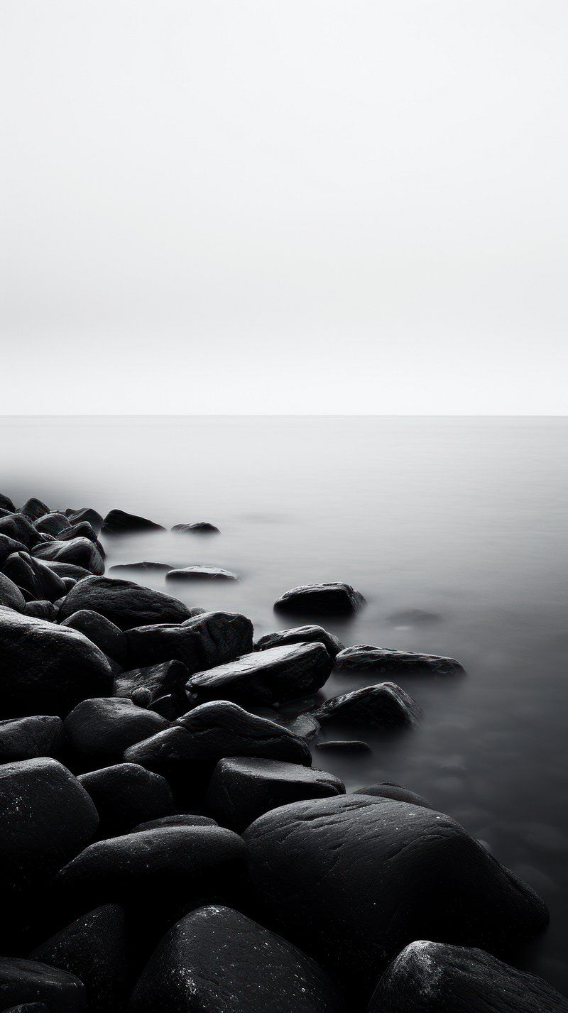 800x1427 iPhone Wallpaper Sea Stone Image Wallpaper