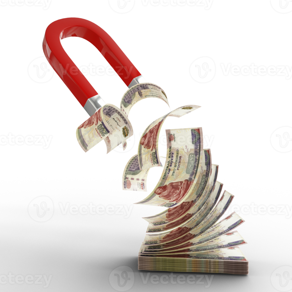 980x980 3D rendering of Horseshoe magnet attracting US dollar notes isolated on transparent background. Attracting money concept. Strategy for a successful business 11570891 PNG