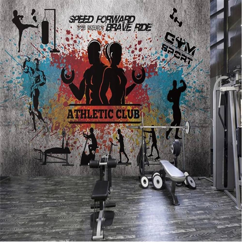 1000x1000 Retro Gym Gray Cement Wall Background Wallpaper 3D Fitness Club Industrial Decoration Mural Wallpaper 3D*200cmx140cm(78.7x55.1inch) : Buy Online at Best Price in KSA is now Amazon.sa: DIY & Tools