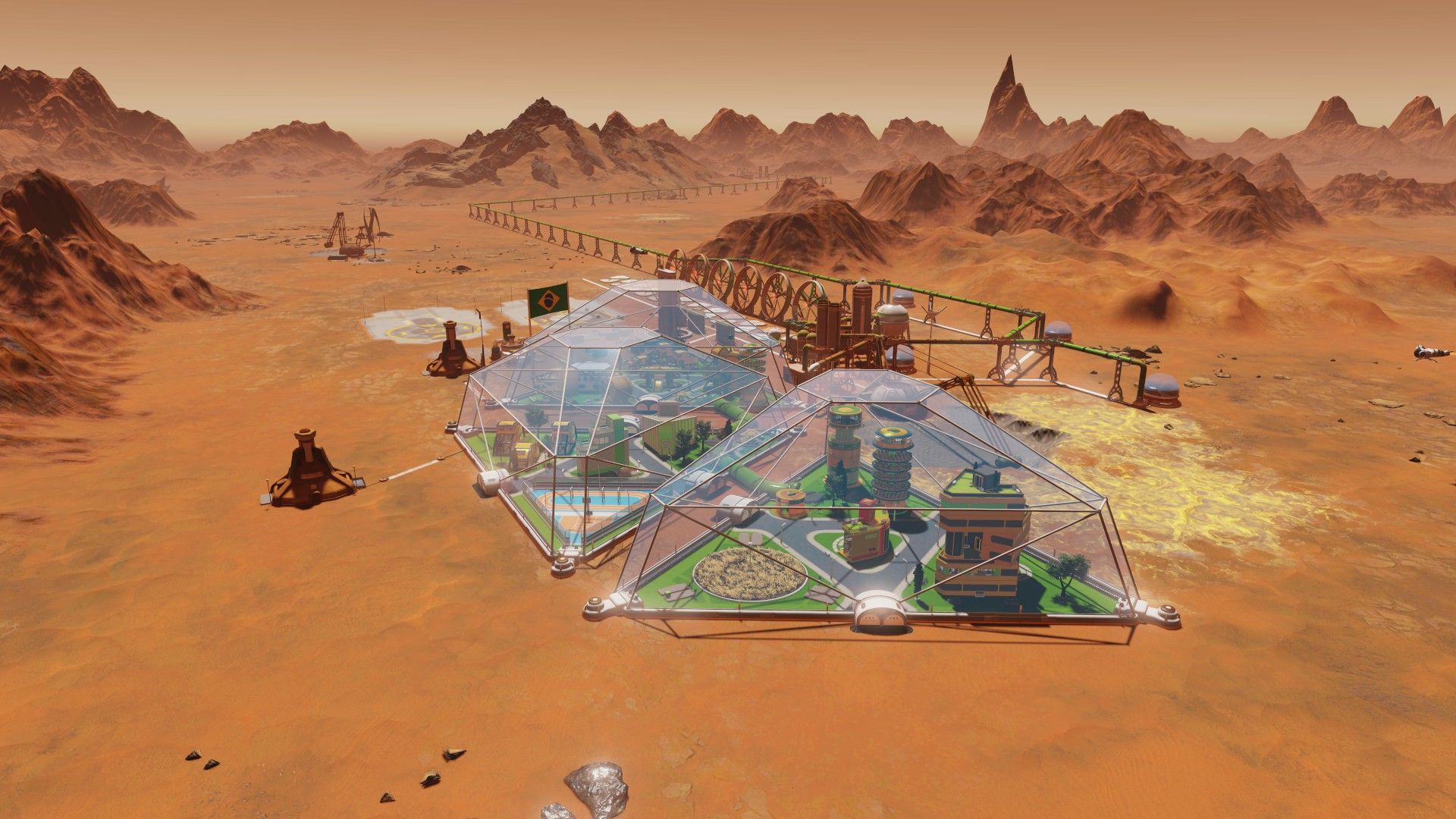 1920x1080 I kidnapped botanists to keep my Surviving Mars: Space Race colony alive