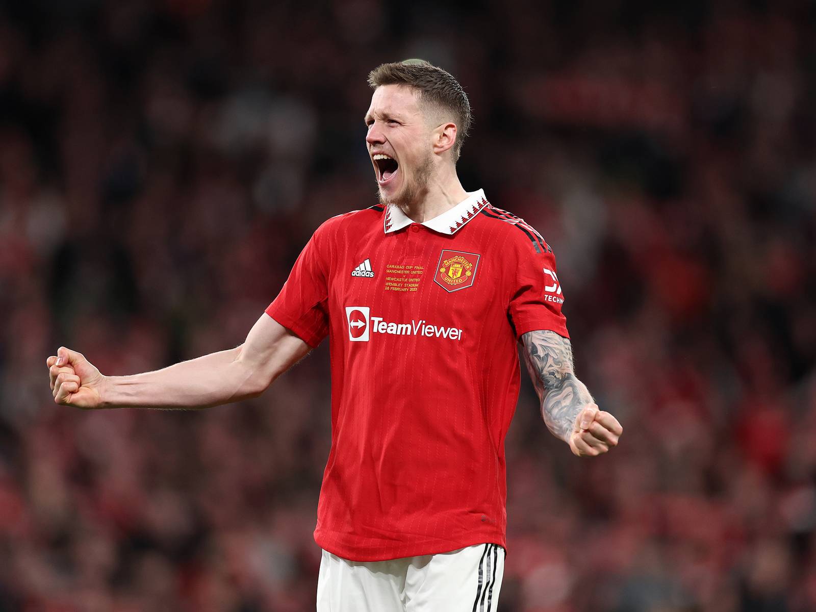 1600x1200 Man United player 'dedicated' goal vs West Ham to Wout Weghorst